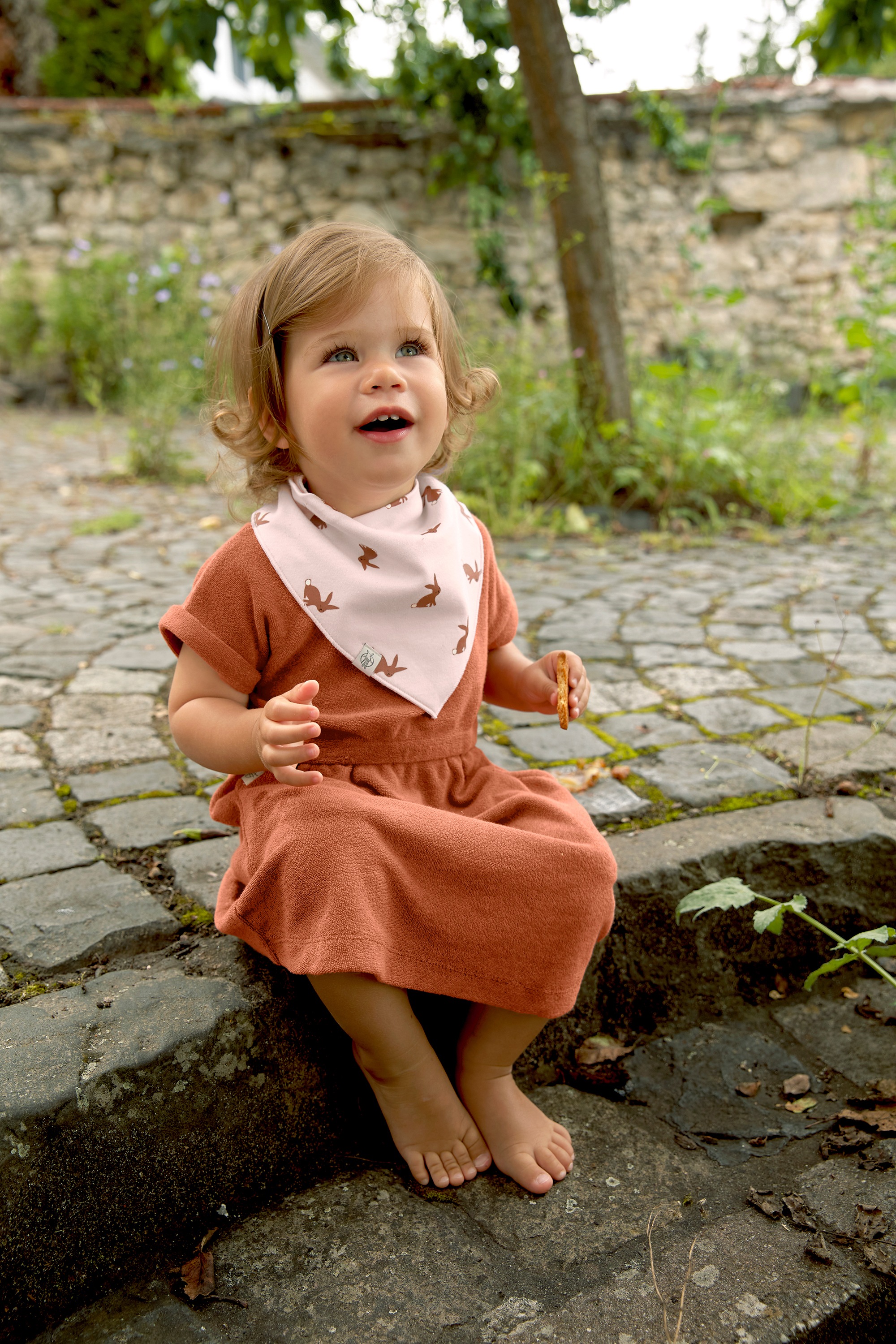 LÄSSIG Dreieckstuch »Little Forest, Bandana, Hase«, für Babys; PETA-approved vegan