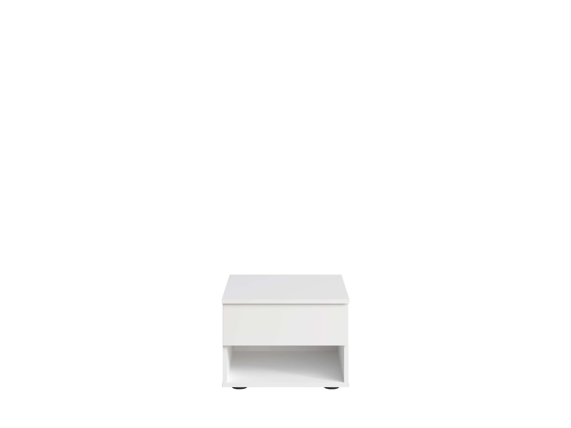 Home affaire Nachttisch »Greti 2er Set, Nachtkonsole mit Schublade und Fach, B/T/H: 45/35/35 cm«, (Set, zwei Stücke), Set, 2 St., zwei Stücke, Nachtschränke, weiß matt