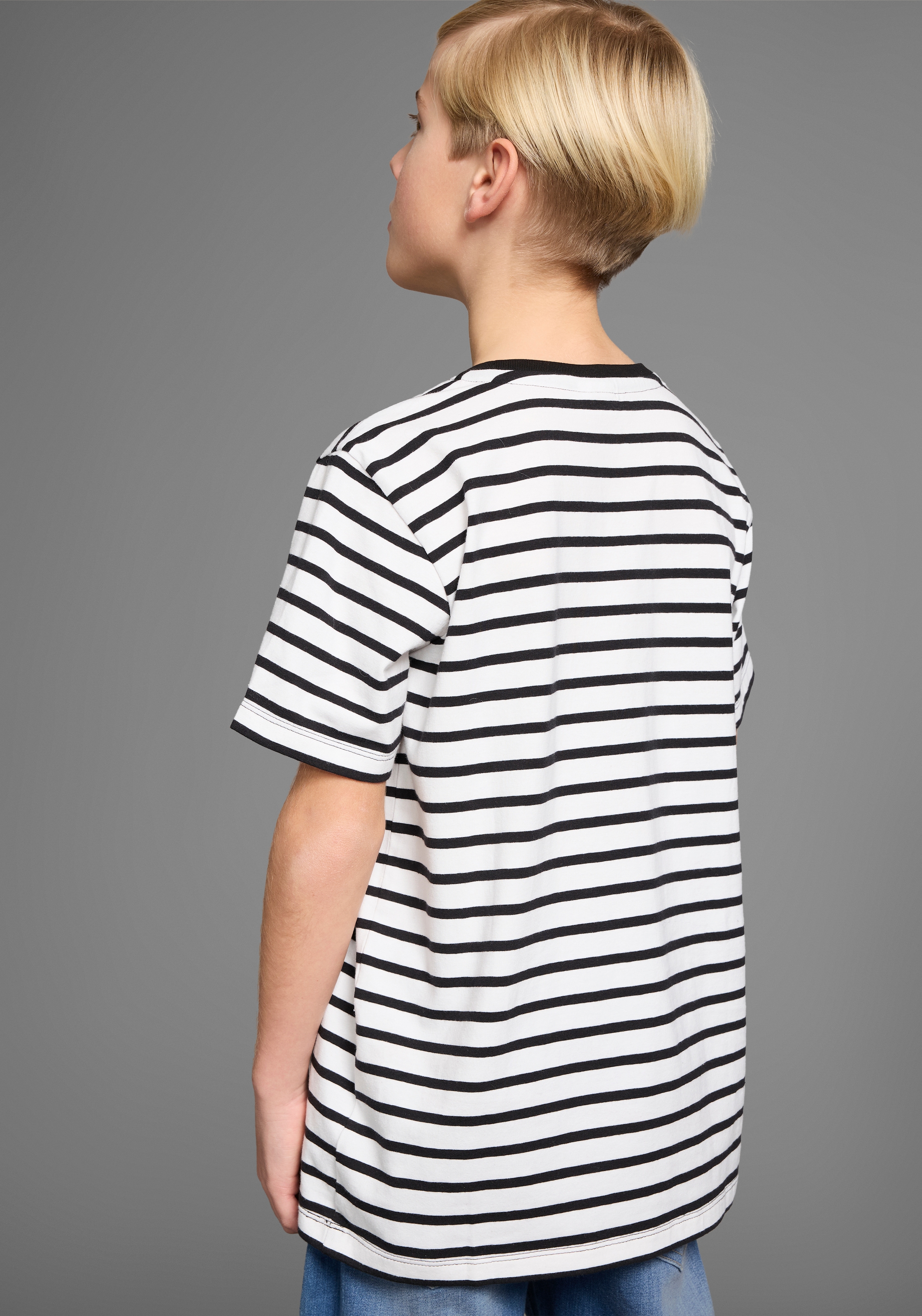 KangaROOS T-Shirt »Ringelshirt mit kleiner Stickerei«, garngefärbter Ringel