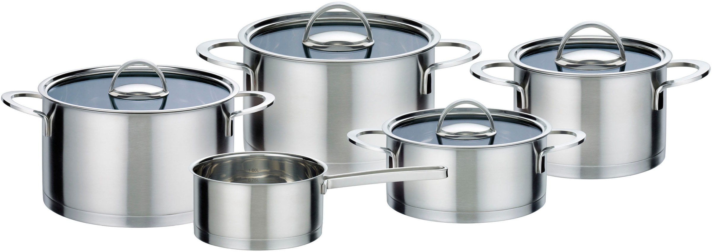 GSW Topf-Set »Elegance« Edelstahl 18/8 Set, 1 Bratentopf 20cm, je 1 Fleisch günstig online kaufen