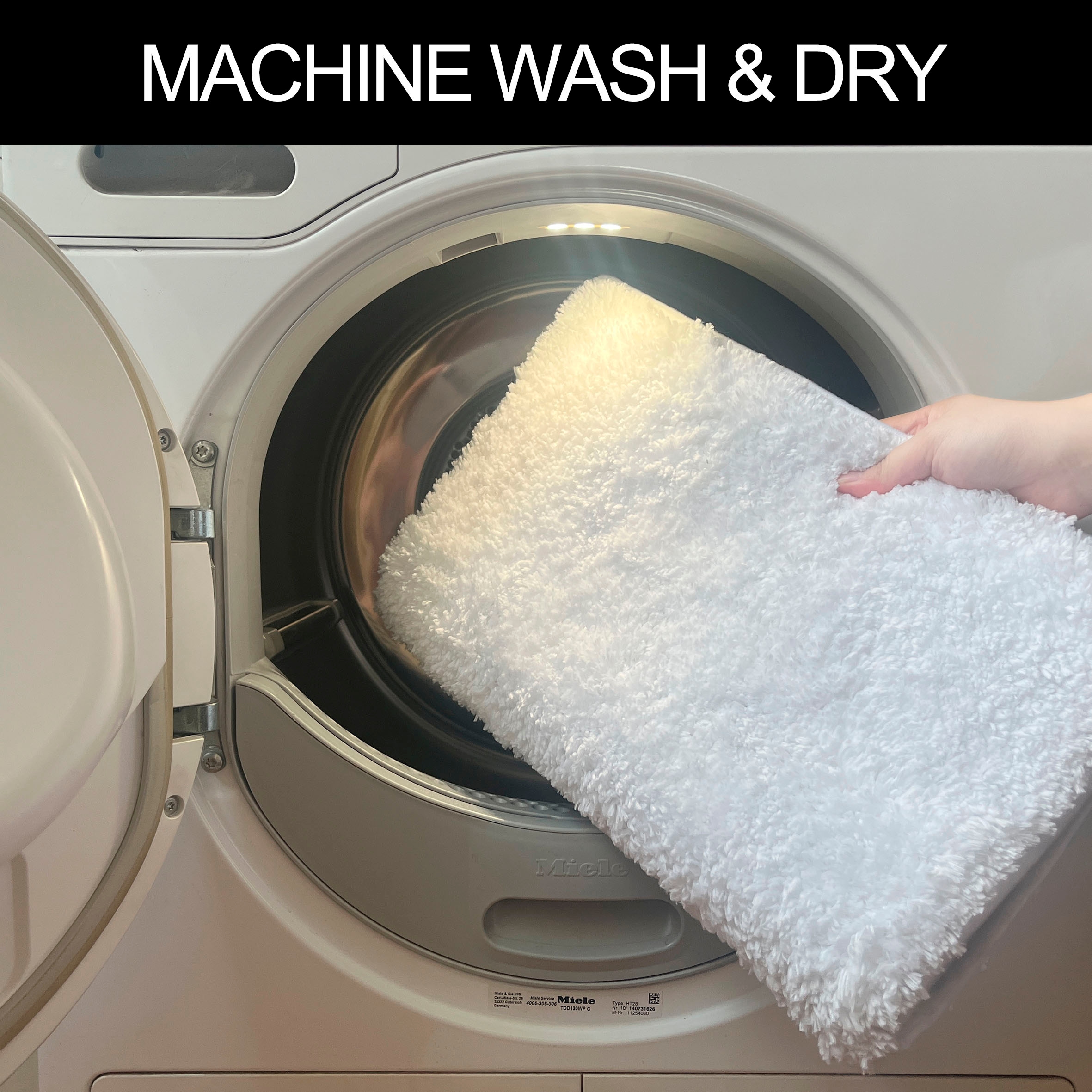 my home Badematte »Juna, Badteppich«, rutschhemmend beschichtet, fußbodenheizungsgeeignet-strapazierfähig, besonders weich, Badematten, unifarben