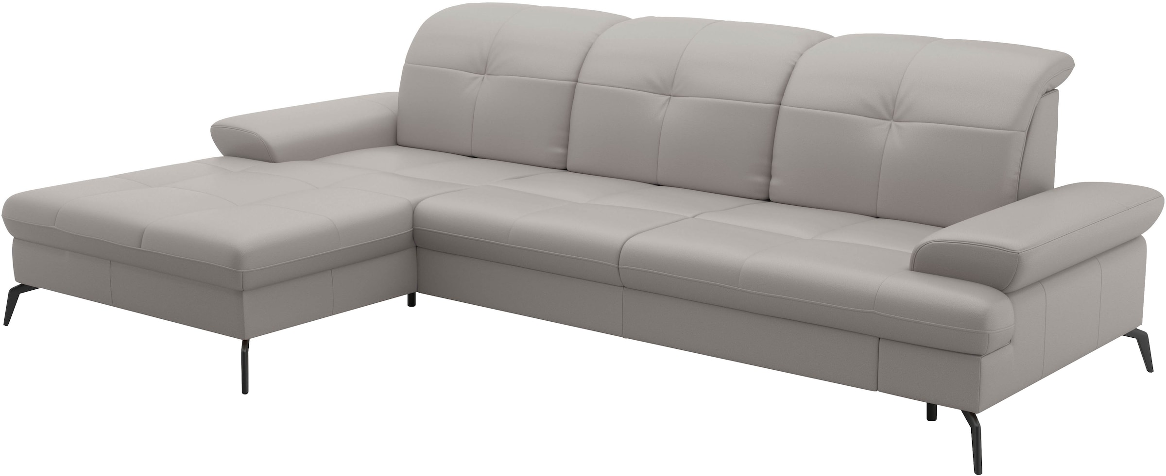 sit&more Ecksofa »Amica, L-Form, inkl. Sitztiefenverstellung & Armteilverstellung«, wahlweise mit Bettfunktion, Bettkasten und Kopfteilverstellung