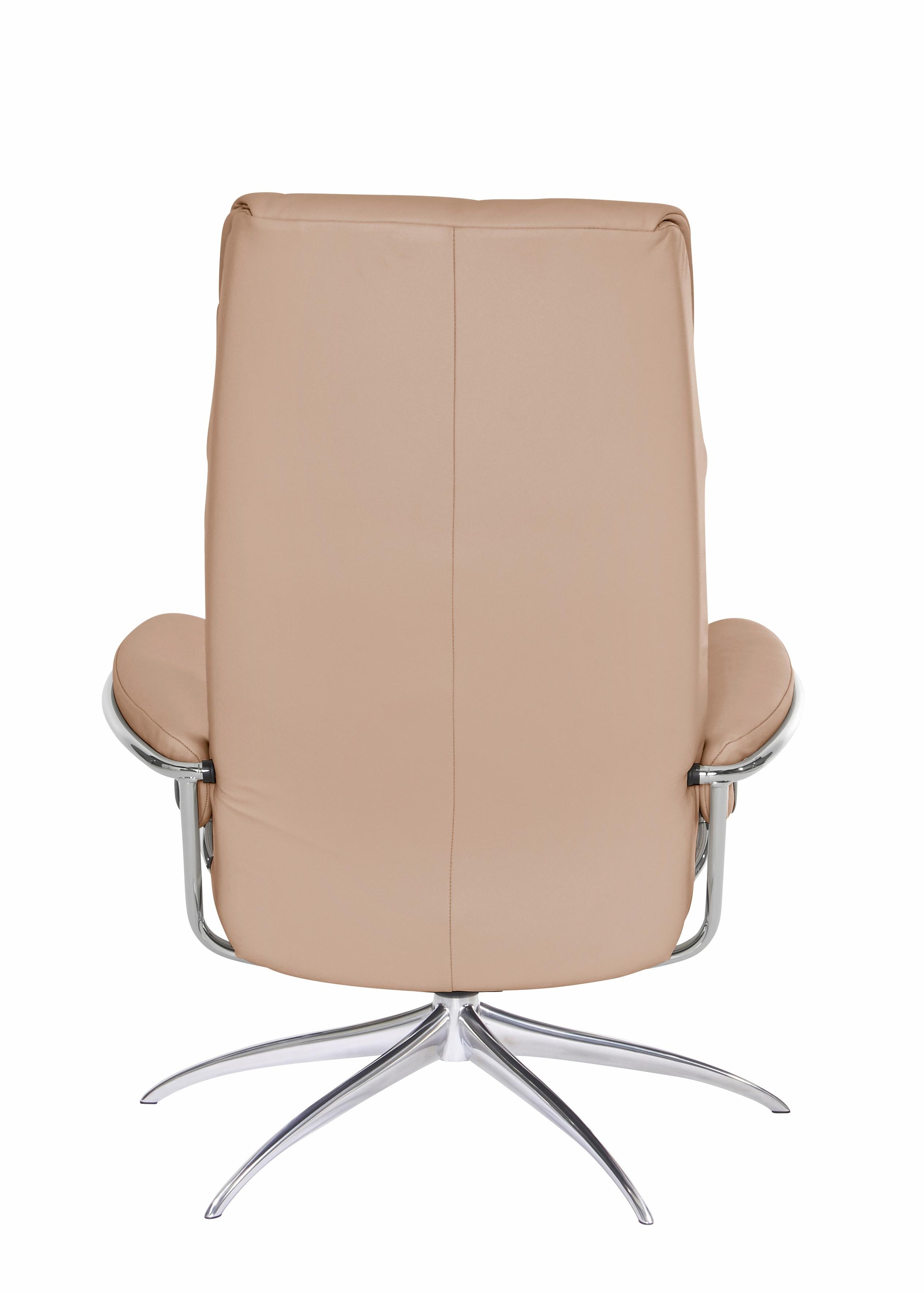 Stressless® Relaxsessel »London«, (Set, Relaxsessel mit Hocker), mit Hocker, High Back, mit Star Base, Gestell Chrom