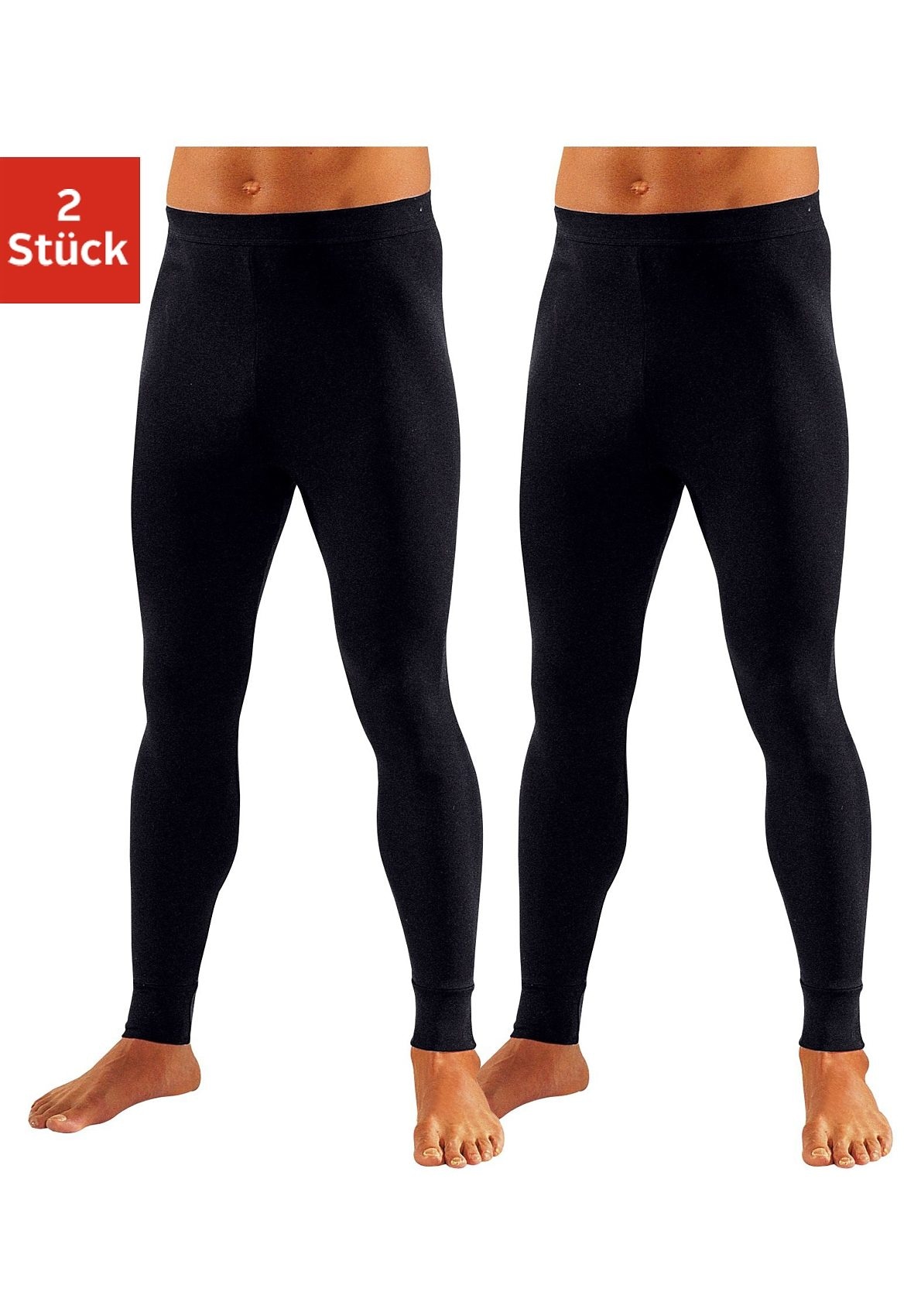 Clipper Lange Unterhose, (Packung, 2 St.), aus weichem Single Jersey günstig online kaufen