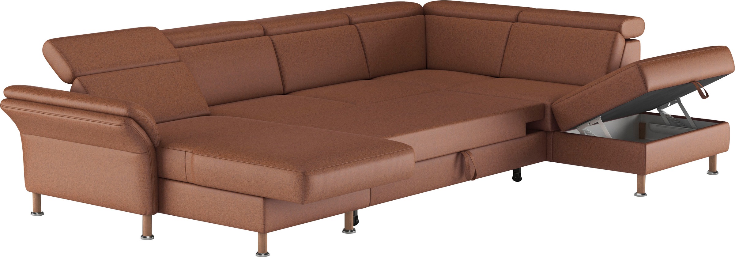 Home affaire Wohnlandschaft »Calypso U-Form«, wahlweise mit motorischer Relaxfunktion
