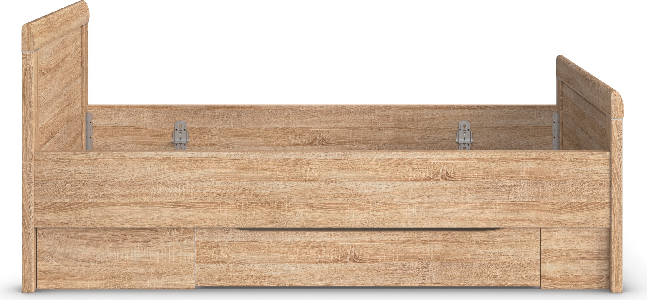rauch Stauraumbett »Bett Einzelbett Stollenbett Bettkästen EVELYN«, in Komforthöhe mit Holzkopfteil sowie Schubladen MADE IN GERMANY