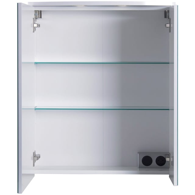 Schildmeyer Spiegelschrank »Verona«, Breite 60 cm, 2-türig, 2 LED- Einbaustrahler, Schalter-/Steckdosenbox jetzt im %Sale