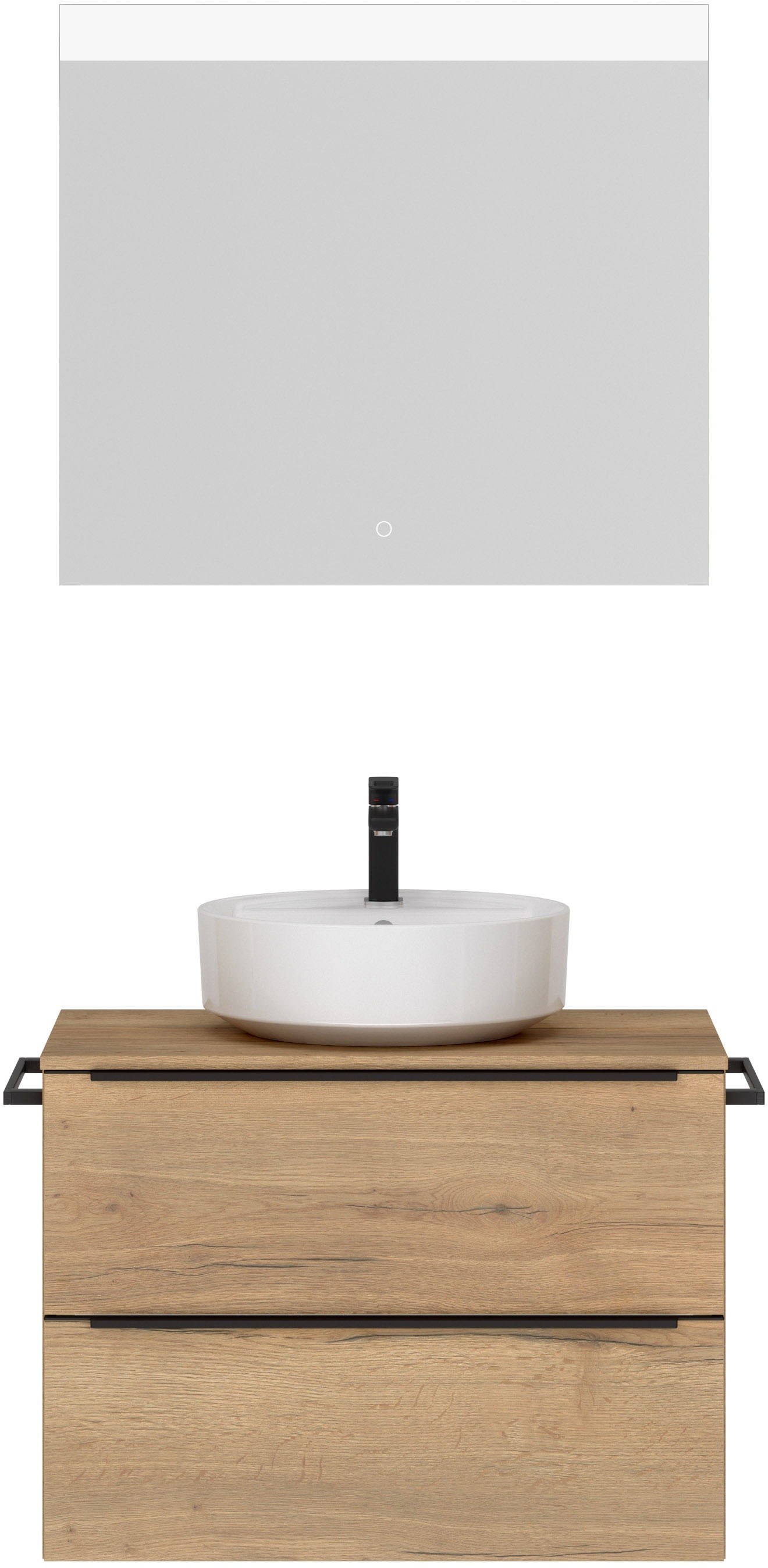 nobilia® Badmöbel-Set »Alvene« vormontiert, mit Soft-Close, 2 Stk. tlg. günstig online kaufen