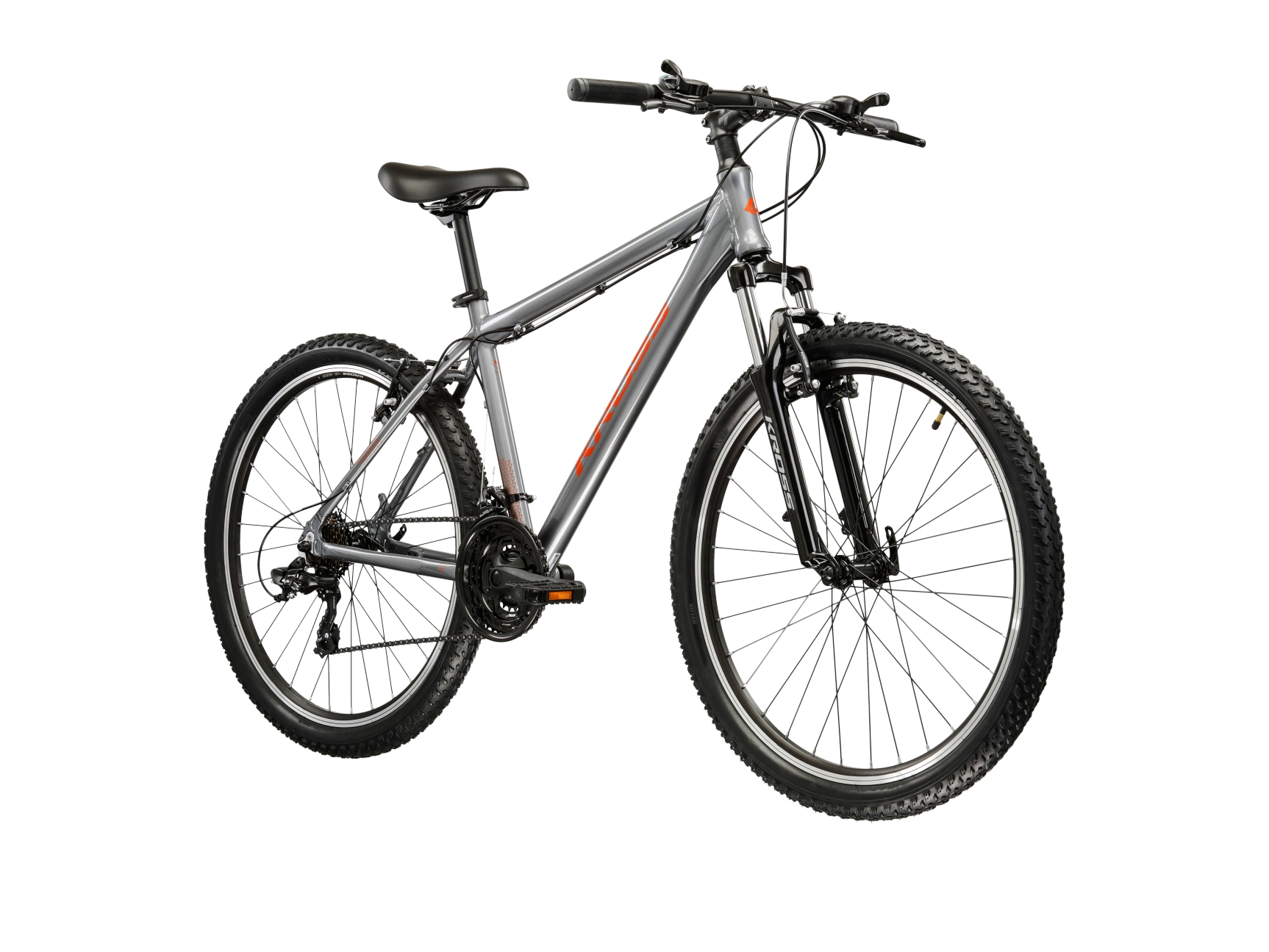 Kross Mountainbike »KROSS Mountainbike Hardtail 26" Hexagon 1.0 grau 21 Gänge« 21 Gang Shimano TOURNEY TY300 Schaltwerk Kettenschaltung