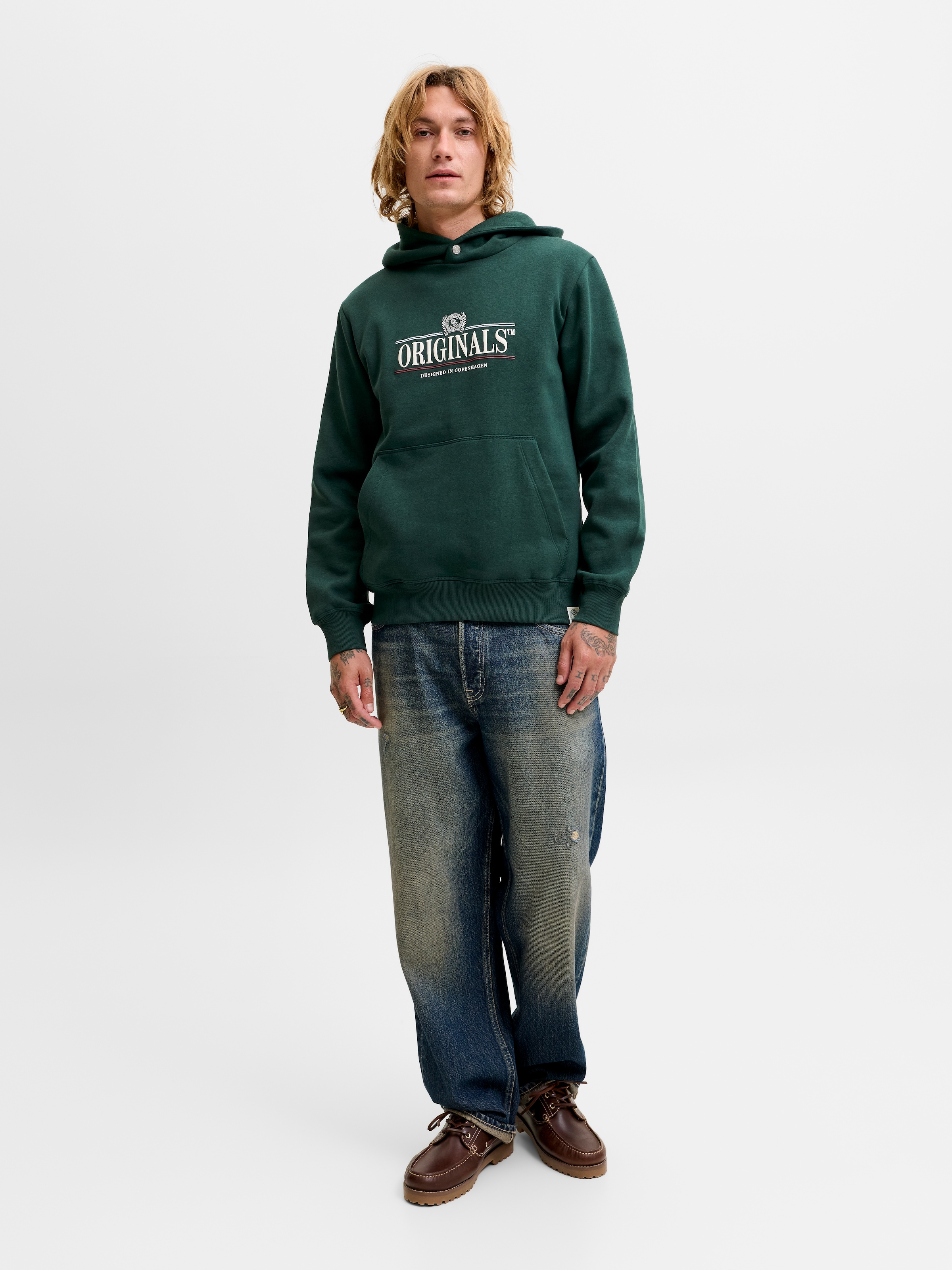 Jack & Jones Kapuzensweatshirt »JORFREDERIKSBERG GRAPHIC BOX SWEAT HOOD«, Baumwollmischung, regular fit
