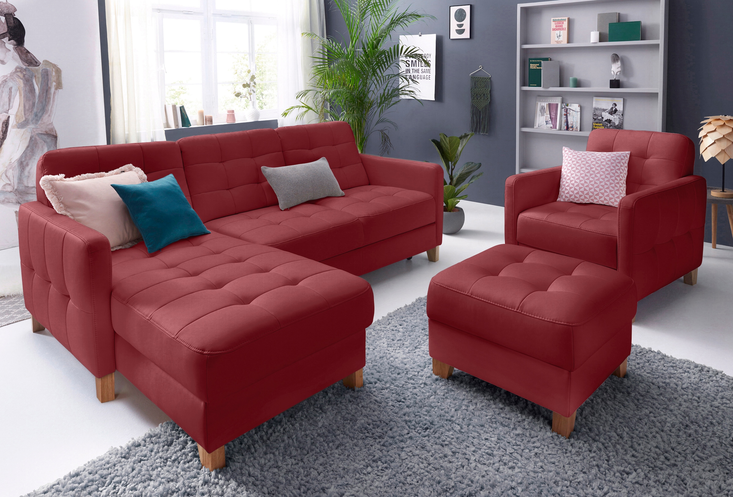 exxpo - sofa fashion Ecksofa "Elio, kompakt und komfortabel, bequem und zei günstig online kaufen