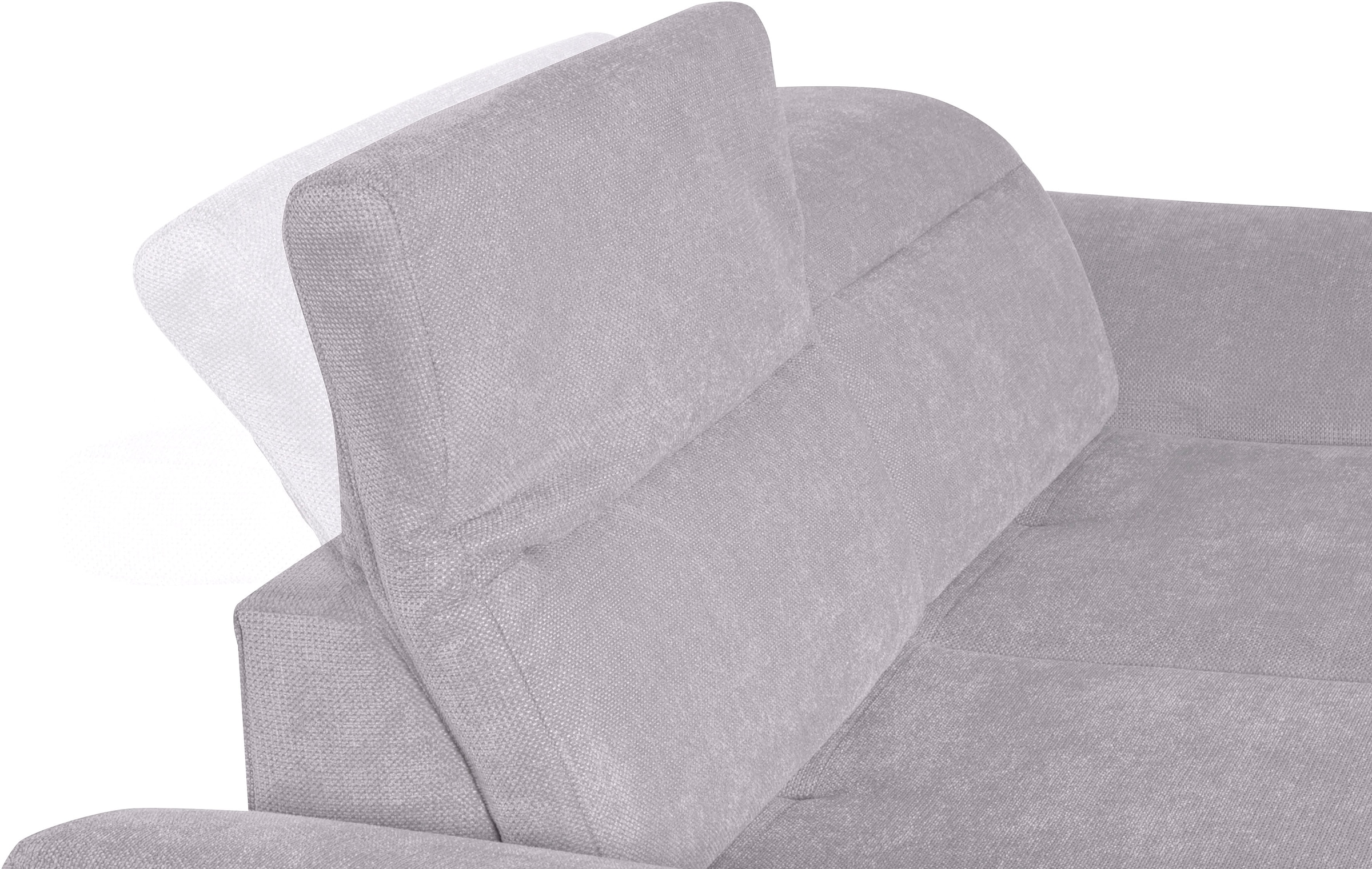 sit&more 2,5-Sitzer »Percy«, 15 cm Fußhöhe, Sitztiefenverstellung, wahlweise Kopfteilverstellung