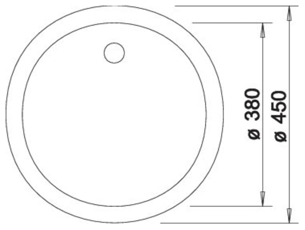 Blanco Granitspüle »BLANCORONDO« 1 Stk. tlg. erhältlich in mehreren Farben