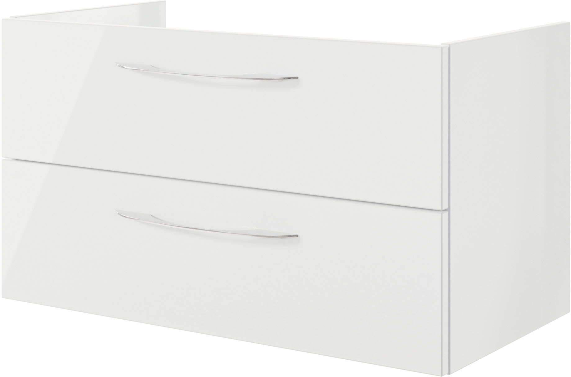 Saphir Badmöbel-Set »Serie 4035 2-teilig, Keramikwaschtisch mit LED-Spiegelschrank« Set, 