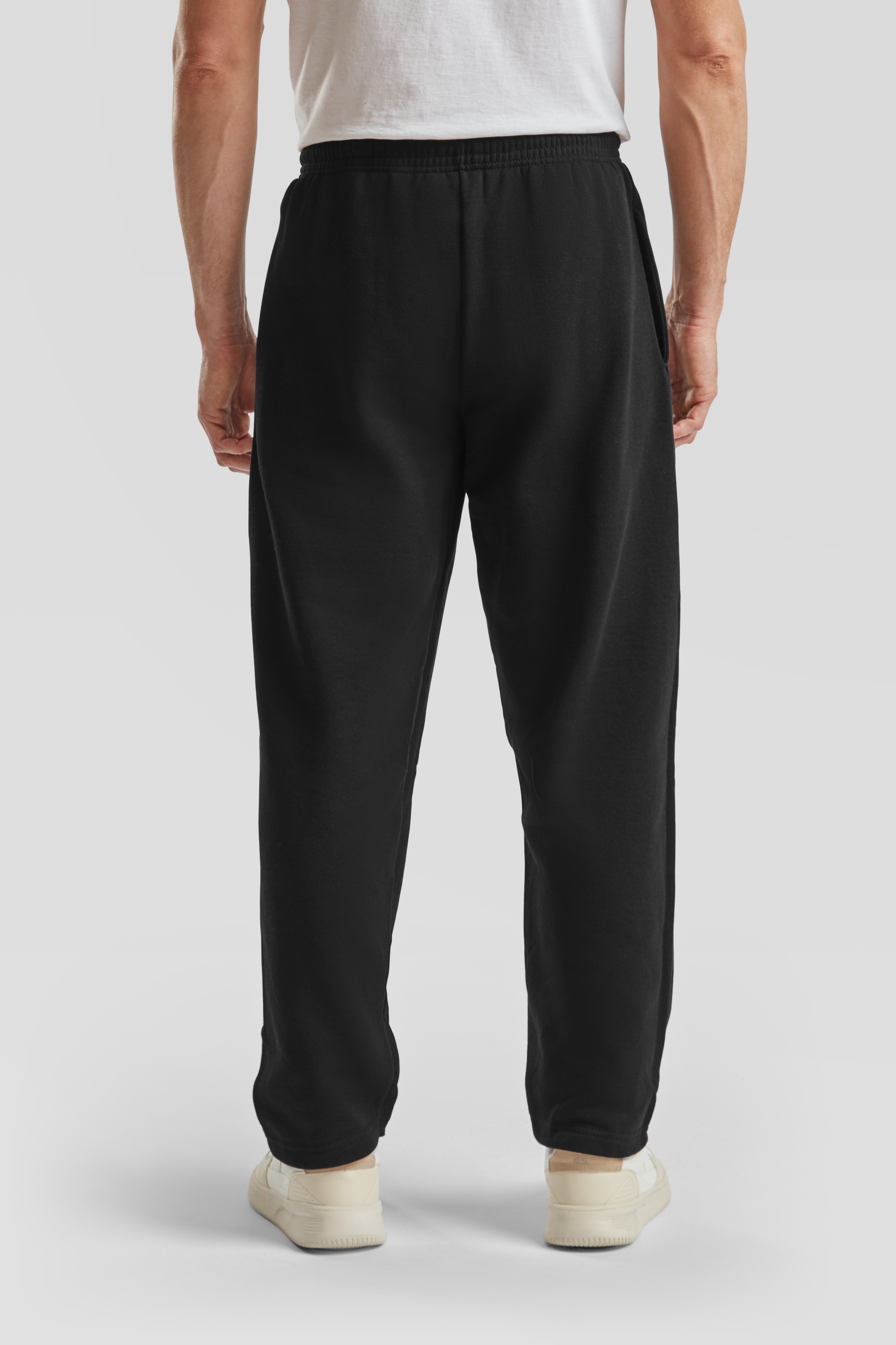 Fruit of the Loom Sweathose, (Packung, 2 tlg.), Jogger mit offenem Beinabschluss