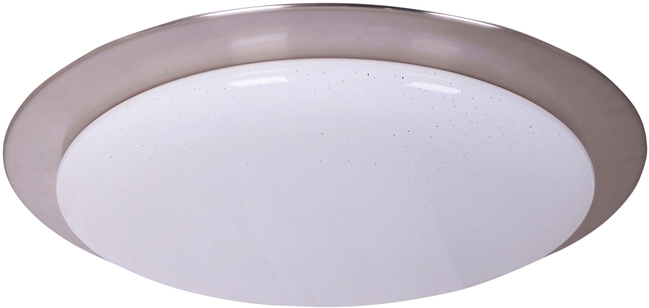 näve LED Deckenleuchte »Triest« LED-Modul 1 Stk. warmweiß - kaltweiß Schirm Kristalleffekt, Nachtlicht, CCT, RGB Rahmenbeleucht., dimmbar