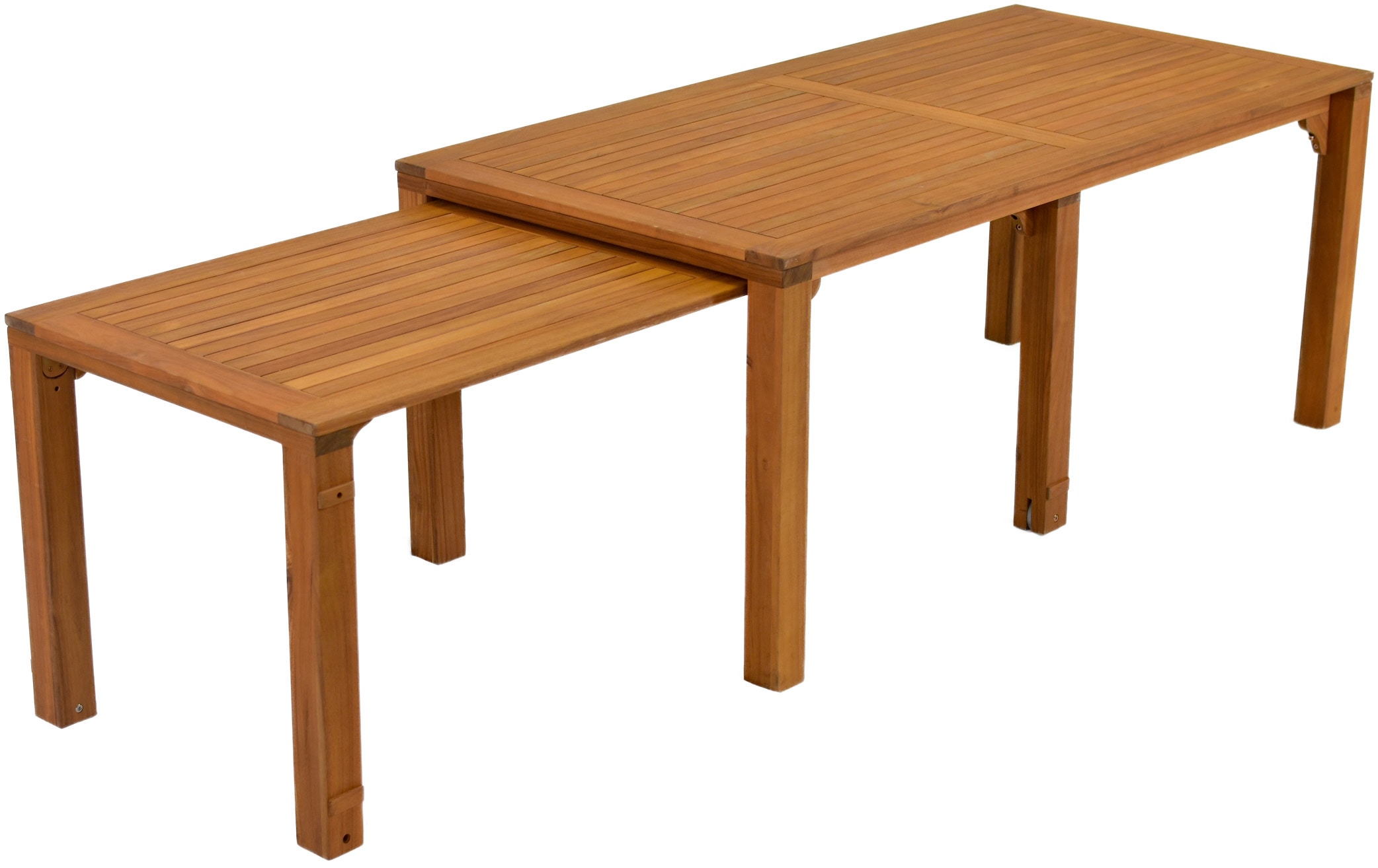 MERXX Garten-Essgruppe »Paraiba« Set, 7 Stk. tlg. 6 Klappsessel, 5-fach verstellbar, Ausziehtisch