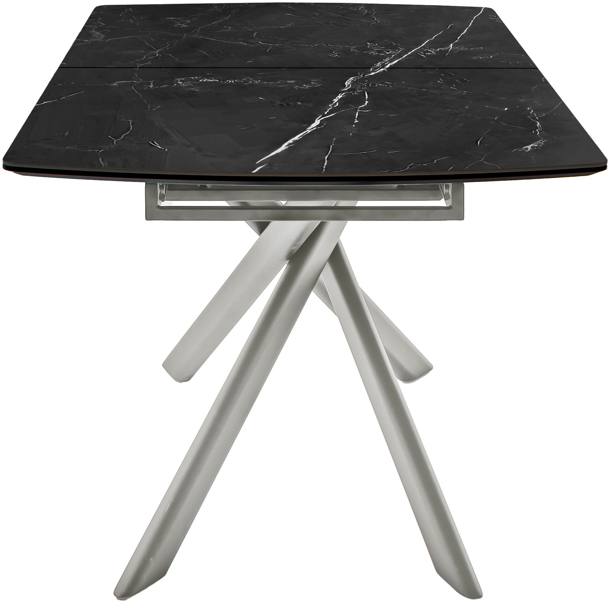 MCA furniture Esstisch »VANINO Auszugtisch 180-230 cm marmoriert«, (1 St.), Keramik,Edelstahl,Synchronauszug,ausziehbar,8-10 Personen