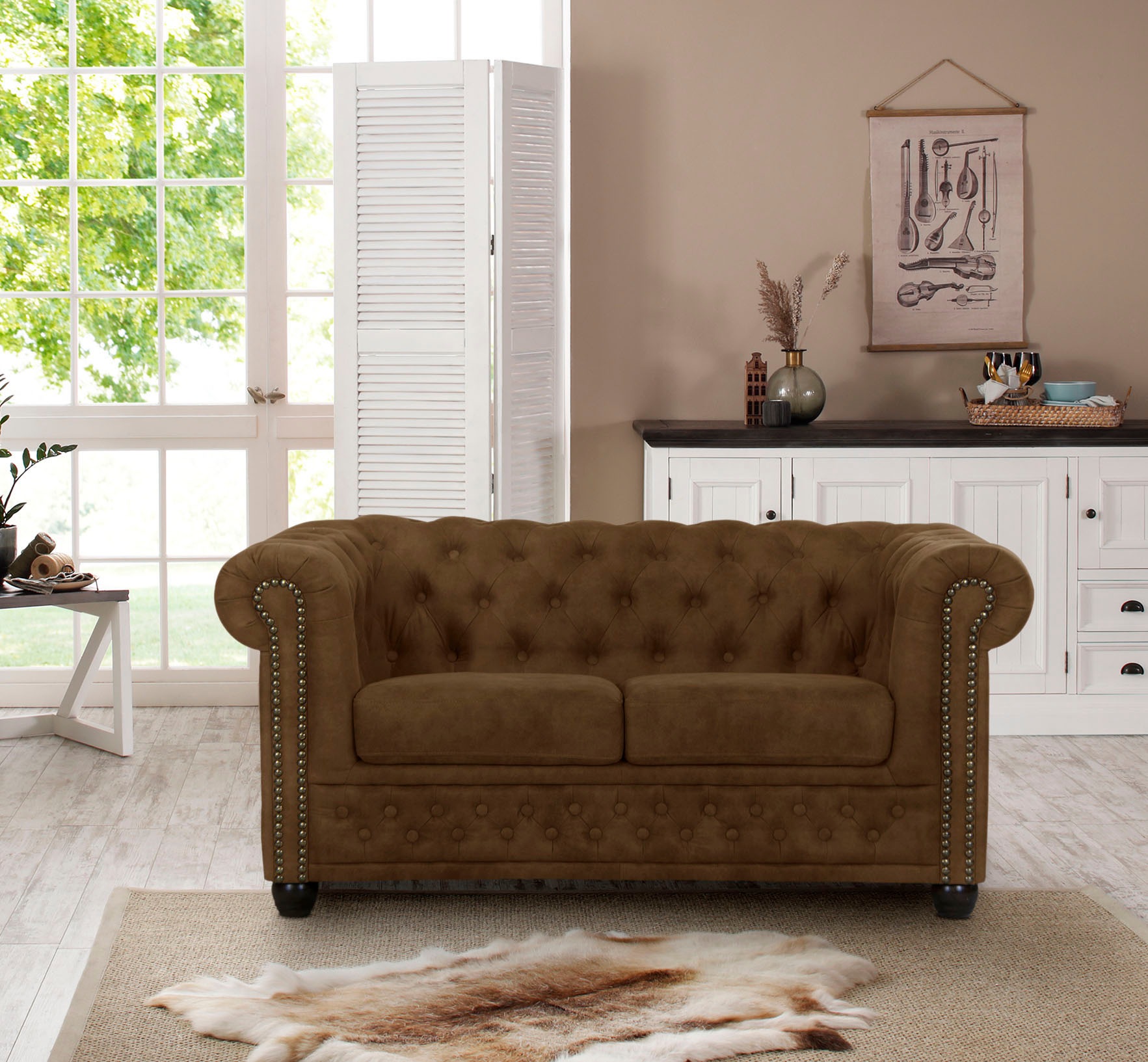 Home affaire Chesterfield-Sofa Rysum, Chesterfield-Optik, in günstig online kaufen