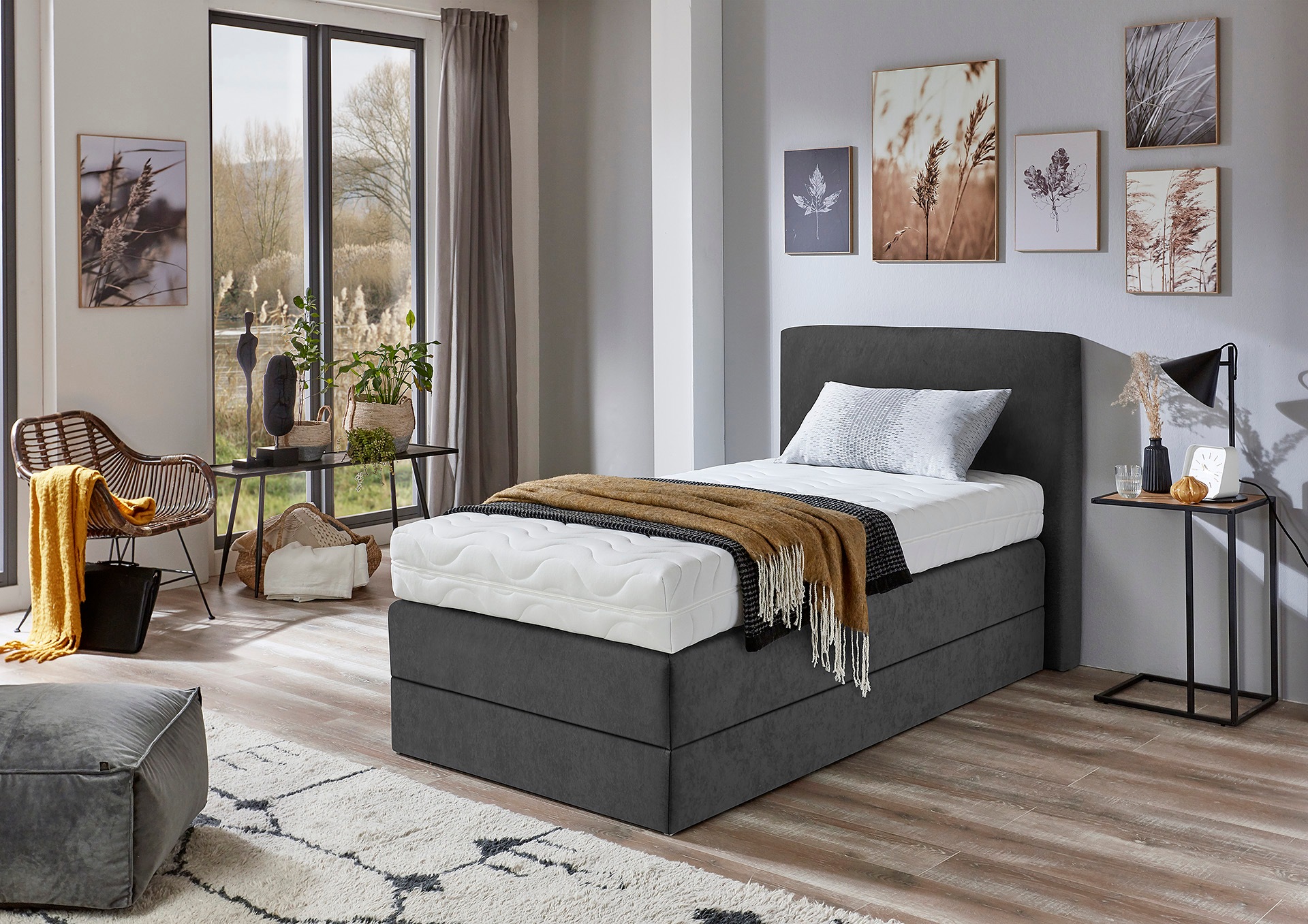 Westfalia Schlafkomfort Boxspringbett wahlweise mit Kaltschaum-Topper günstig online kaufen