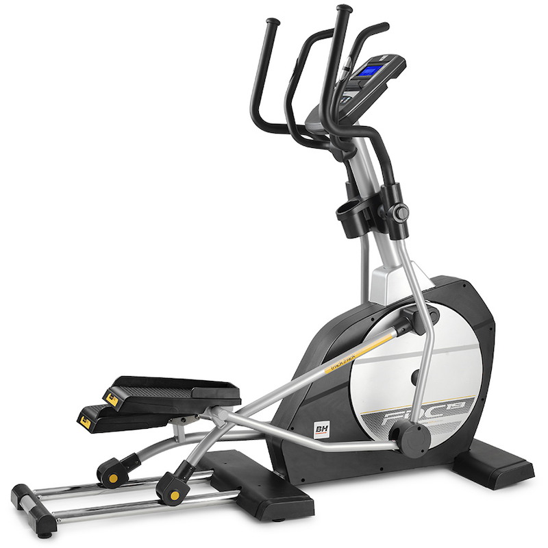 BH FITNESS Crosstrainer »i.FDC19 G860I« Schwungmasse ca. 35 kg, 24 Widerstandsstufen grau/gelb