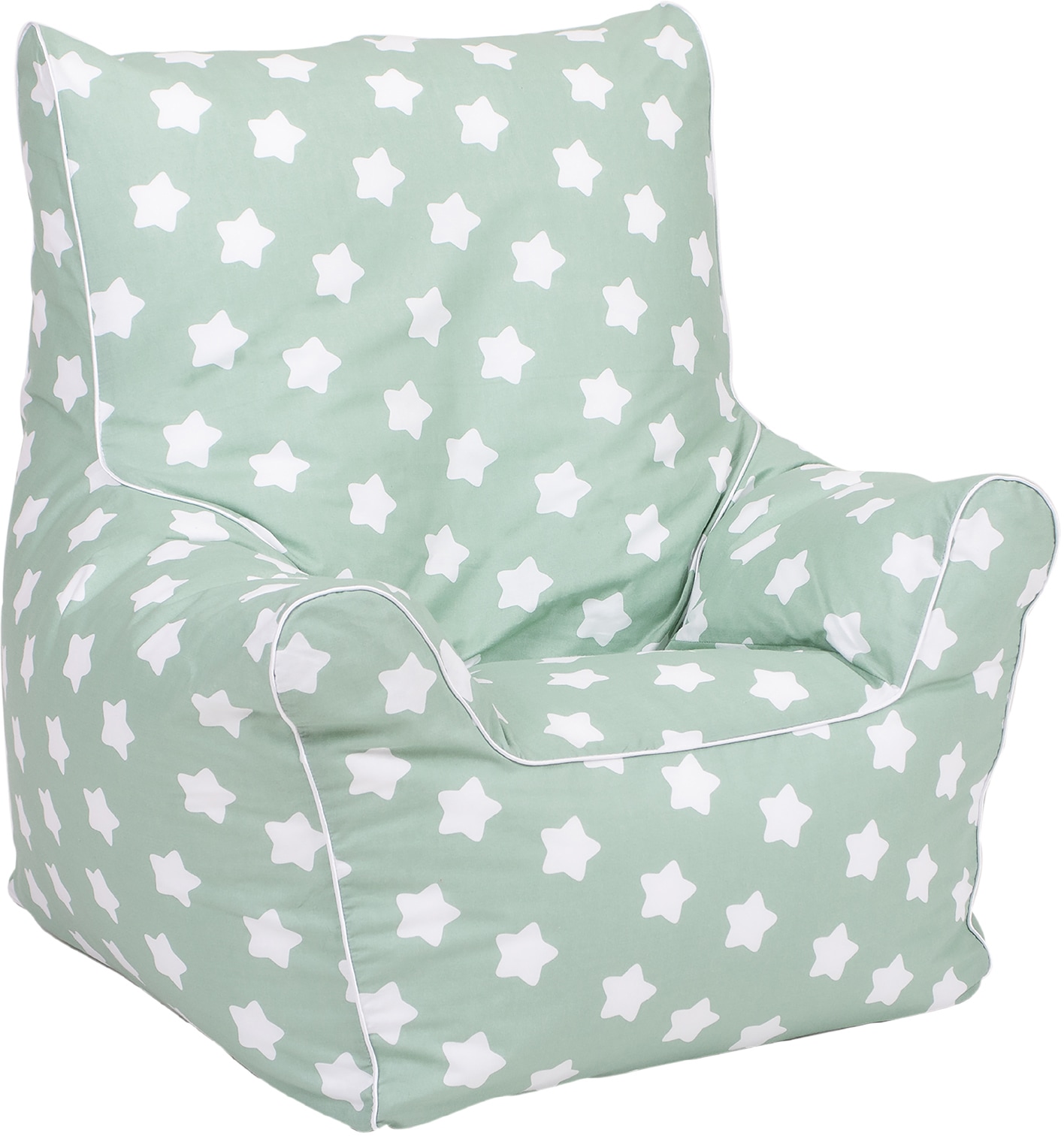 Knorrtoys® Sitzsack »Junior, Green White Stars«, für Kinder; Made in Europe  bequem und schnell bestellen