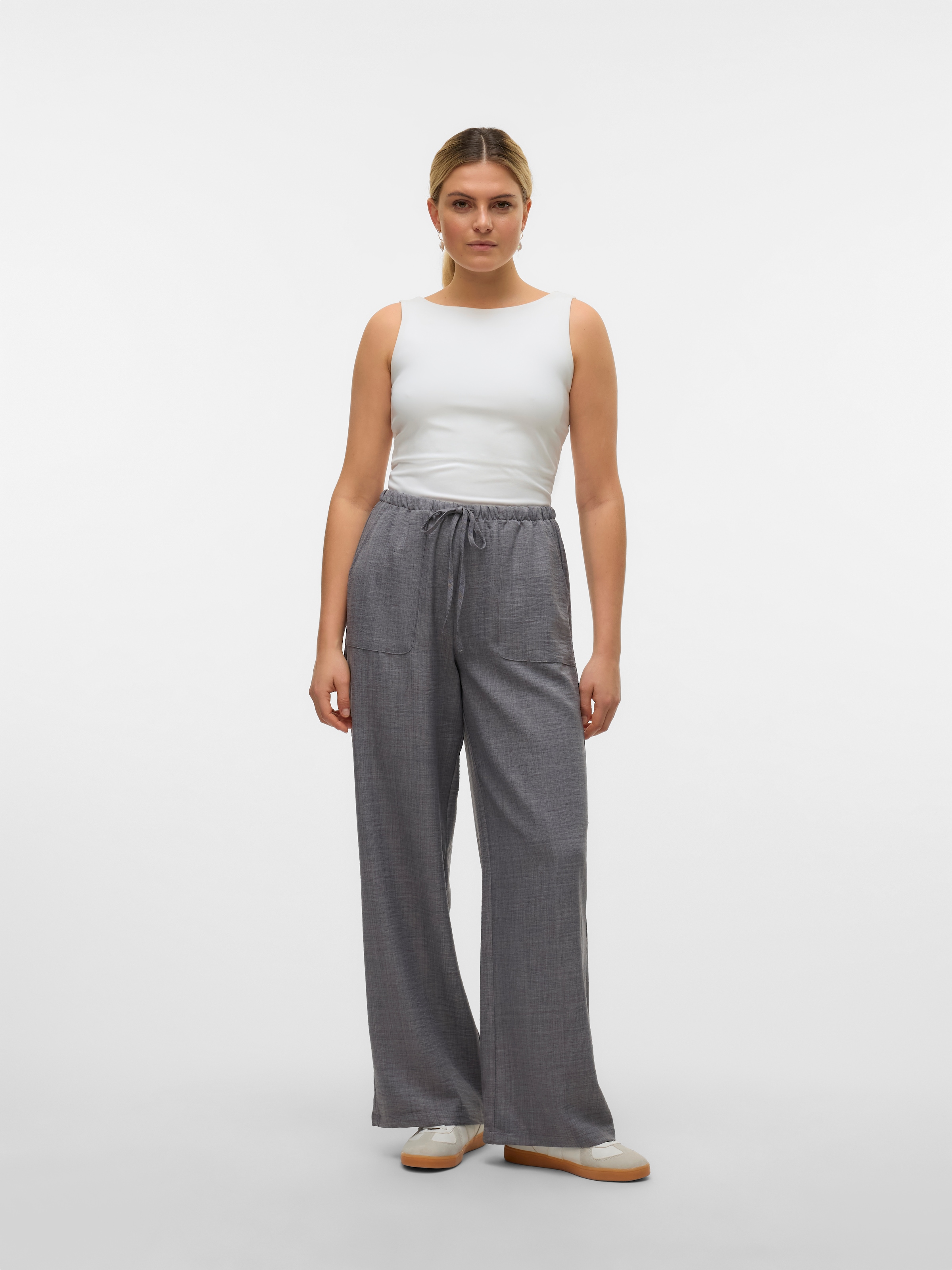 Vero Moda Schlupfhose »VMMELANEY HW LOOSE PANT WVN GA NOOS«, Sommerhose