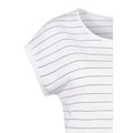 Vivance T-Shirt, (2er-Pack), mit kupferfarbenen Lurex-Streifen