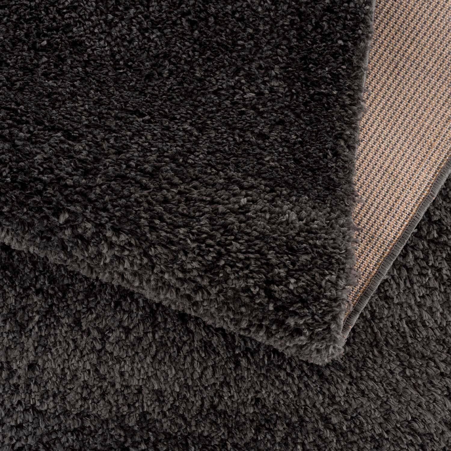 Carpet City Hochflor-Läufer »Pulpy 100«, rechteckig, besonders weich, mit Fransen, Uni Farben