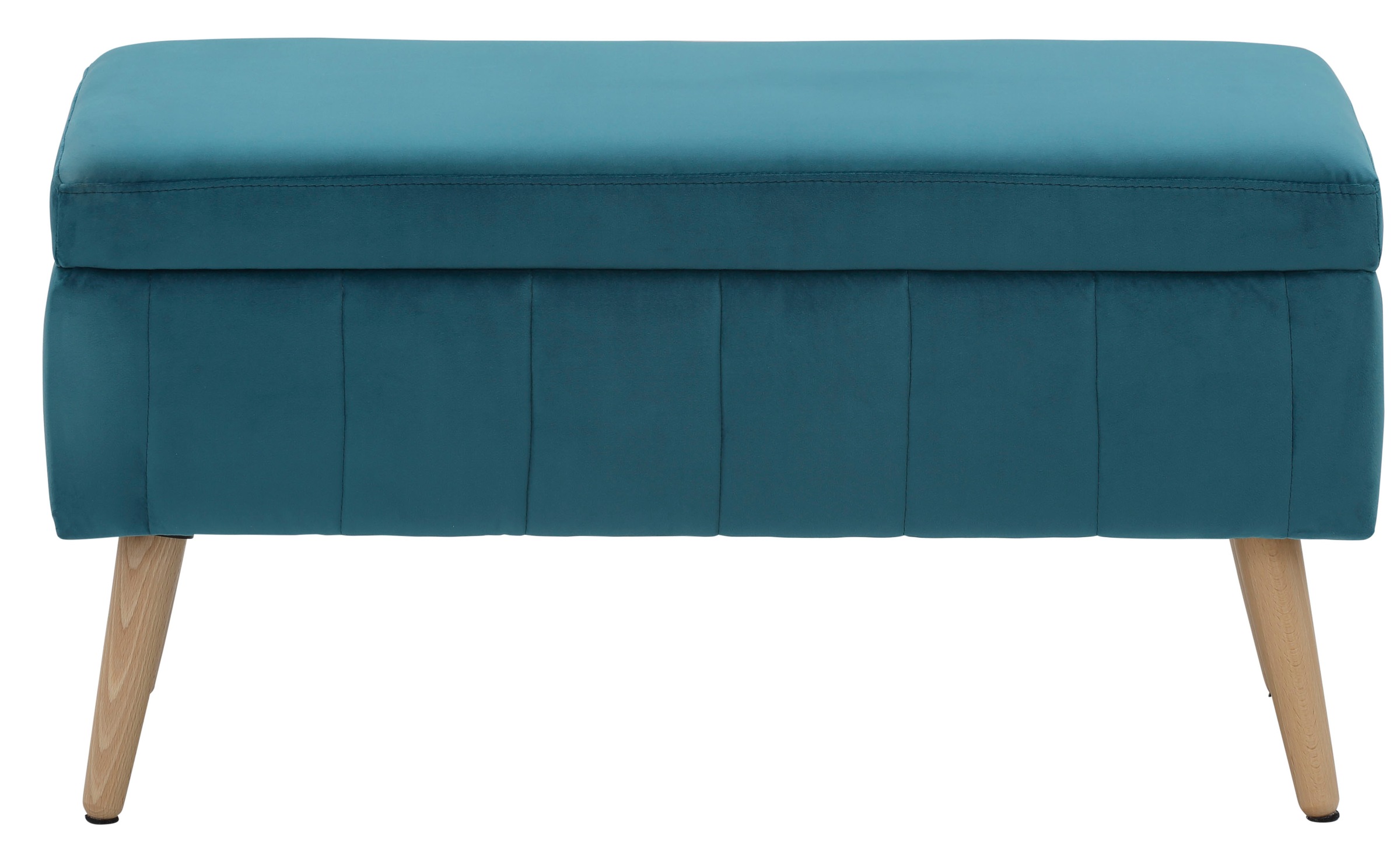 INOSIGN Truhenbank »AMIRA Sitzbank mit Stauraum, Maße B/T/H: 81/36/43 cm«, mit Staufach, in 3 Bezugsqualitäten mit feiner Steppung