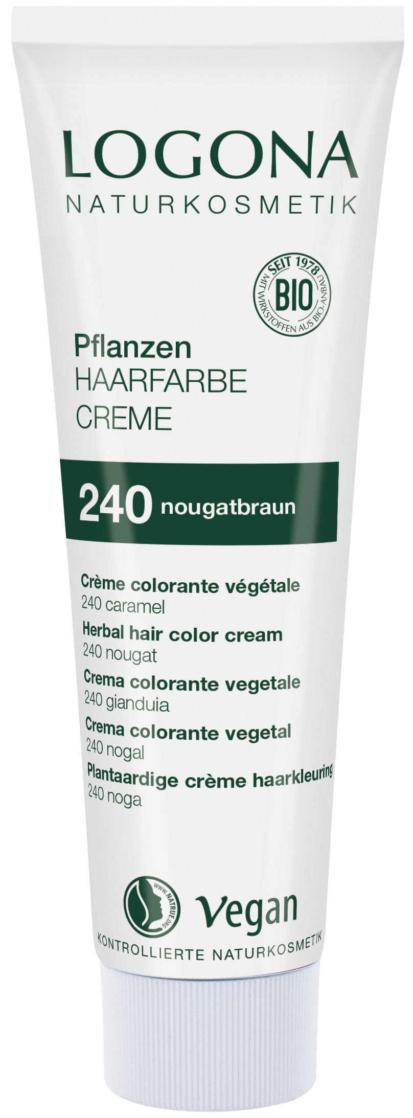 LOGONA Coloration »PFLANZEN-HAARFARBE CREME« sofort gebrauchsfertige Creme, für alle Haartypen, mit Creme-Textur