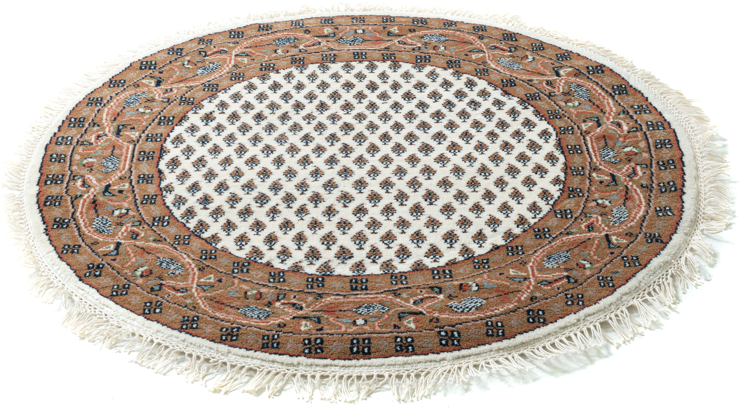 OTTO home Orientteppich »Levin« rund 12 mm Höhe handgeknüpft, mit Fransen, günstig online kaufen