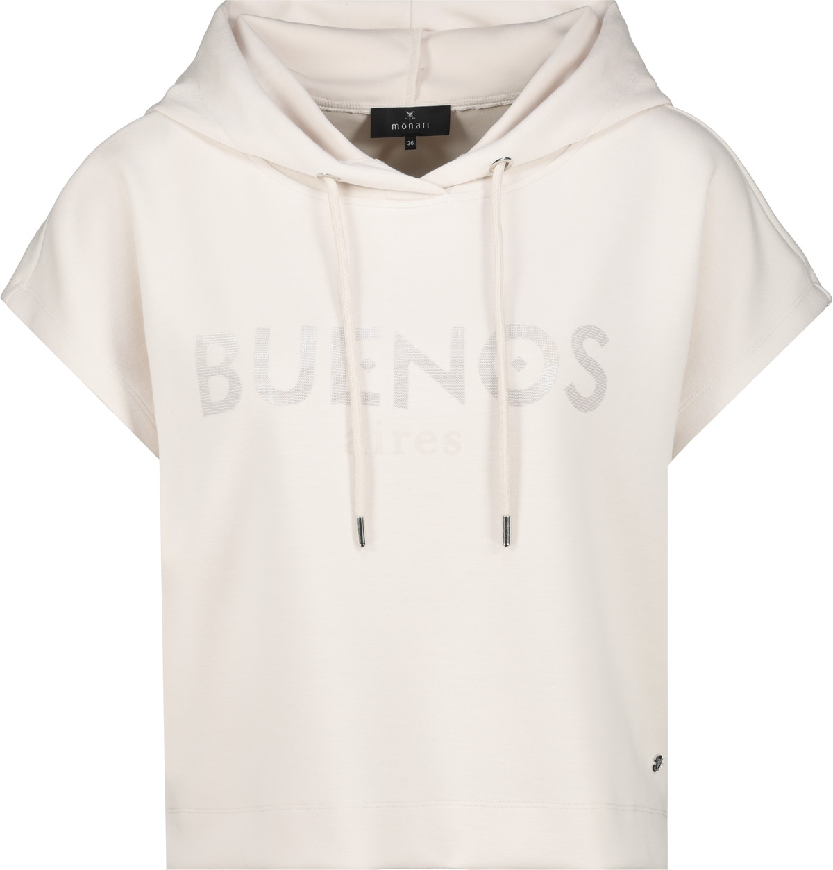 Monari Sweatshirt »Sweatshirt Druckschrift«, Mit Rundhalsausschnitt