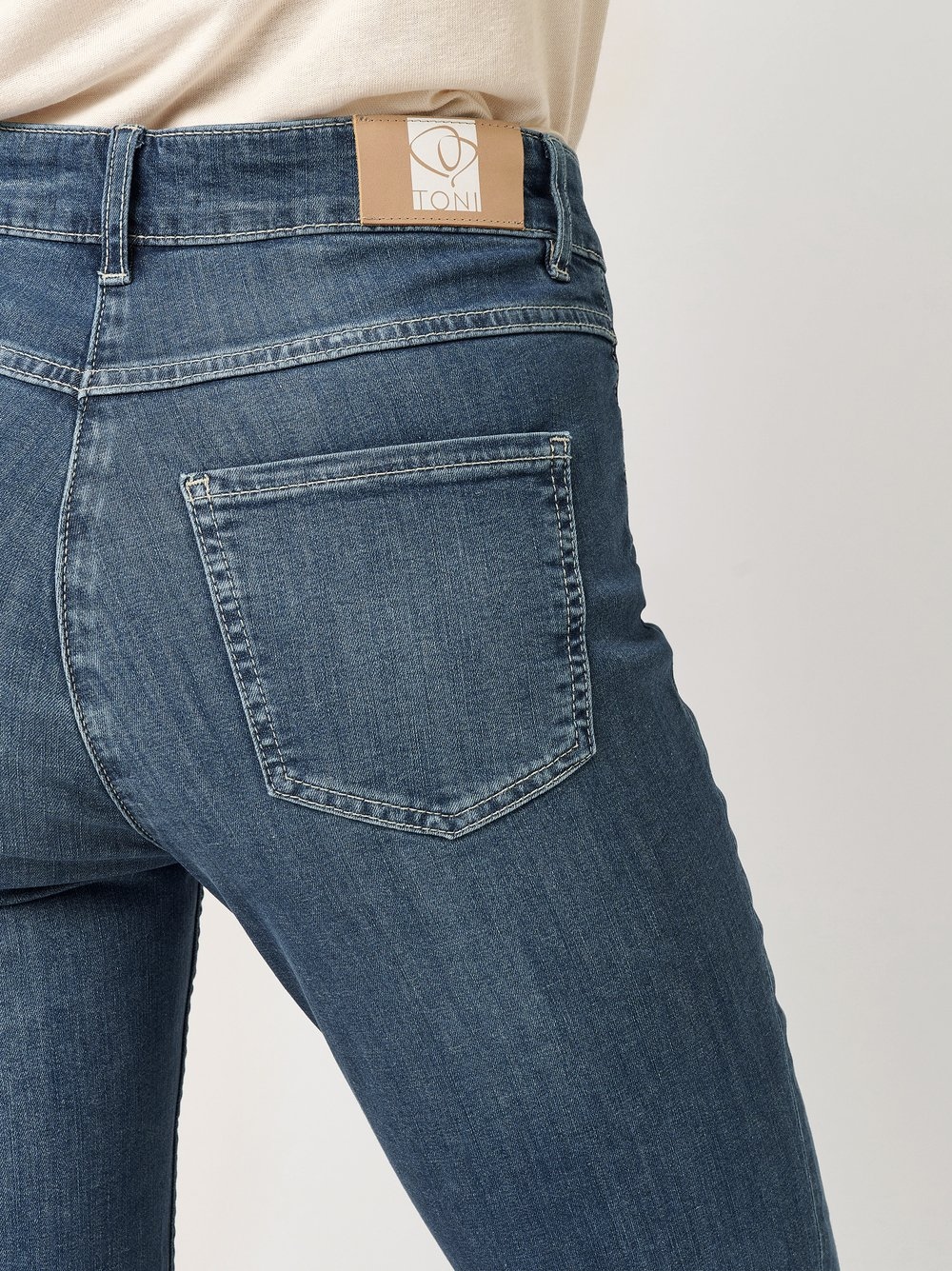 TONI 7/8-Jeans, geschlitzt, mit Stretch