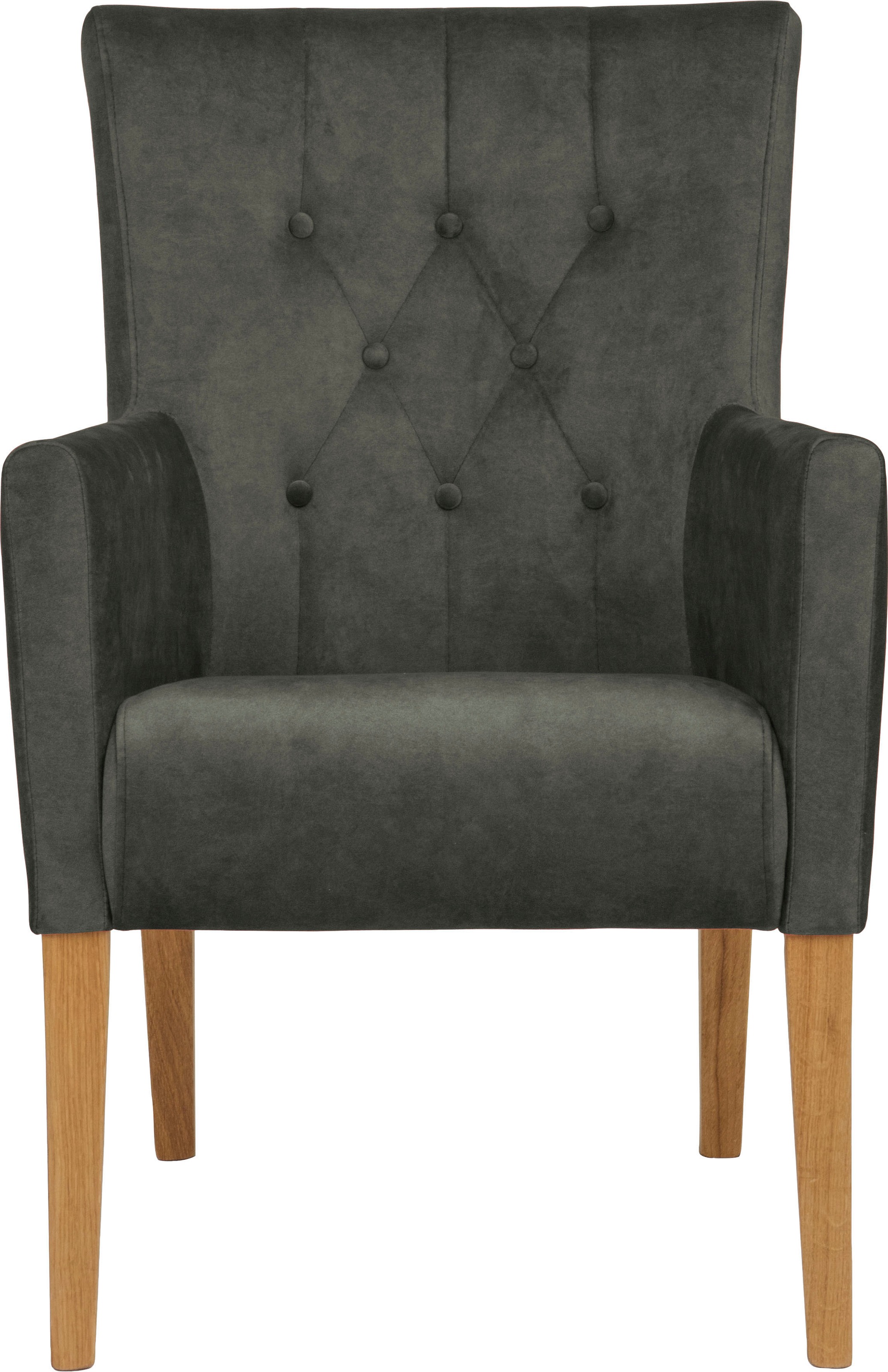 Home affaire Esszimmerstuhl »King« () Armlehnstuhl mit Knopfheftung, Polste günstig online kaufen