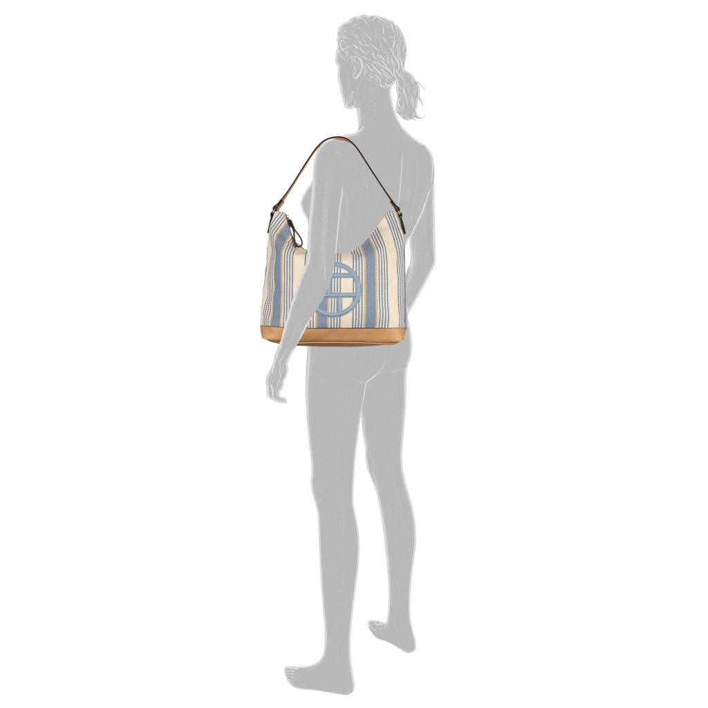 TOM TAILOR Hobo »Gilda« Damen Tragetasche, Schultertasche mit großem Tom-Tailor-Logo