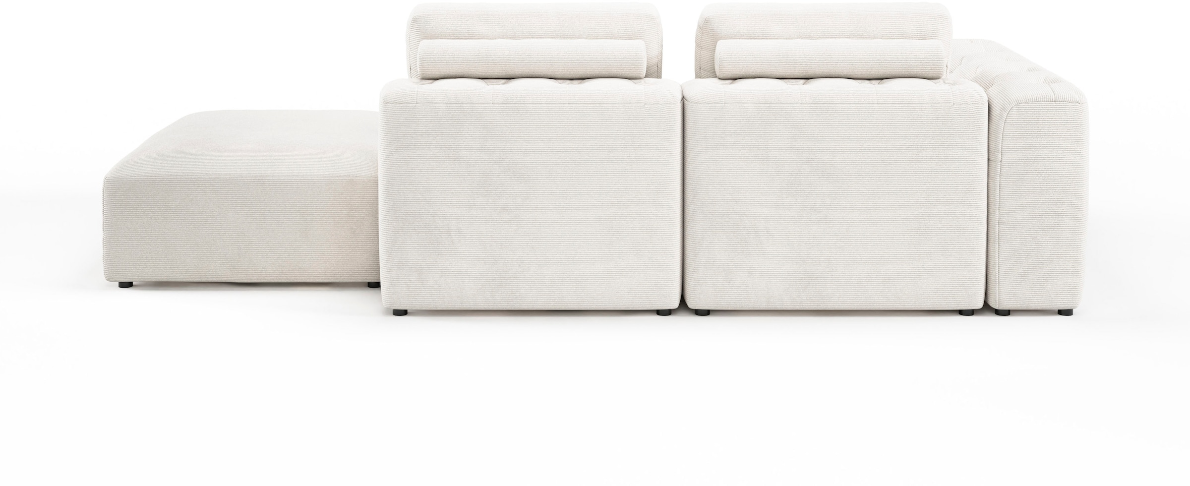 RAUM.ID Chaiselongue »Cushid«, Modul-Sofa, bestehend aus 2-Sitzer und Hocker