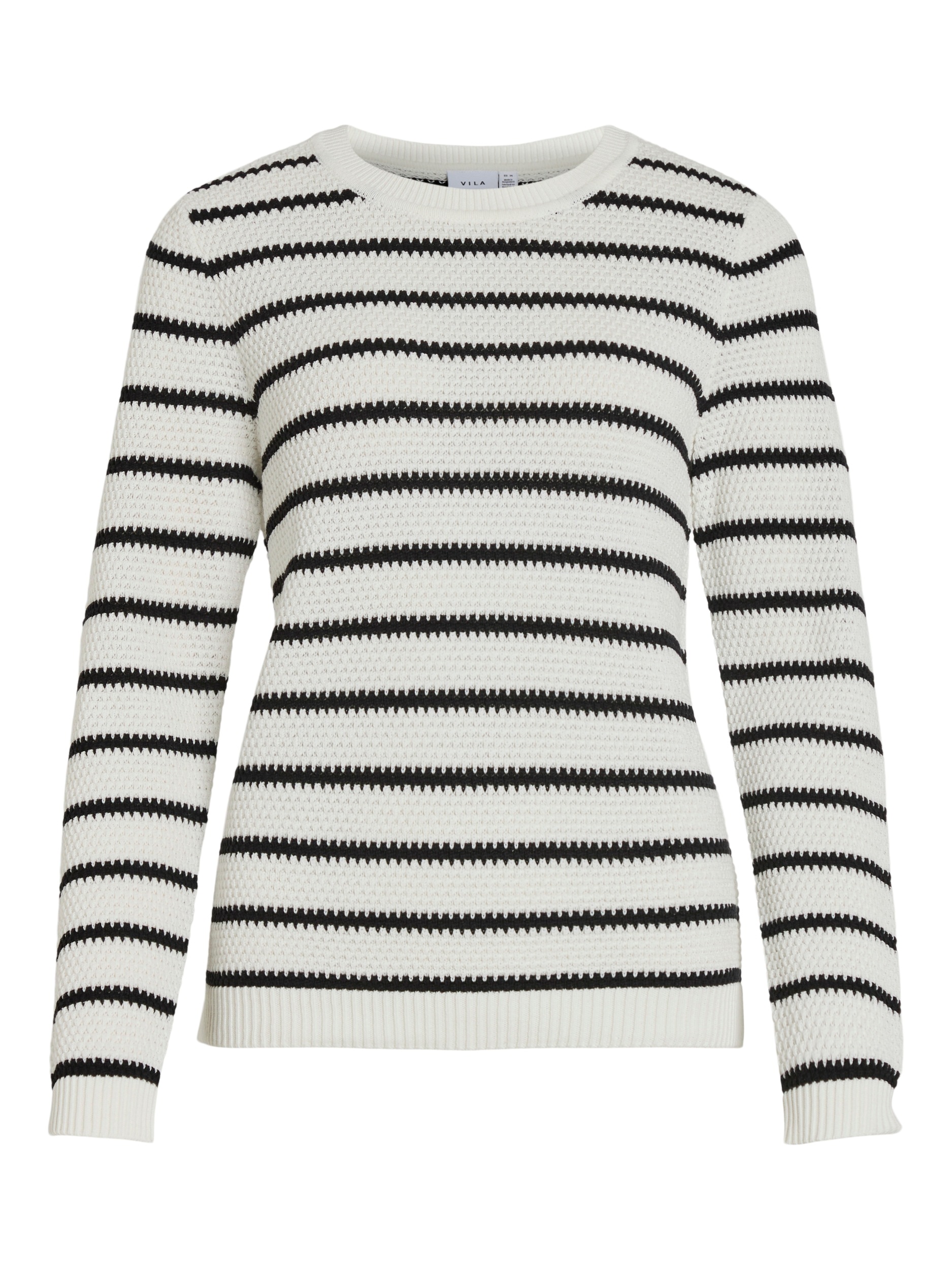 Vila Rundhalspullover »VIDALO O-NECK L/S STRIPE KNIT TOP- NOOS«