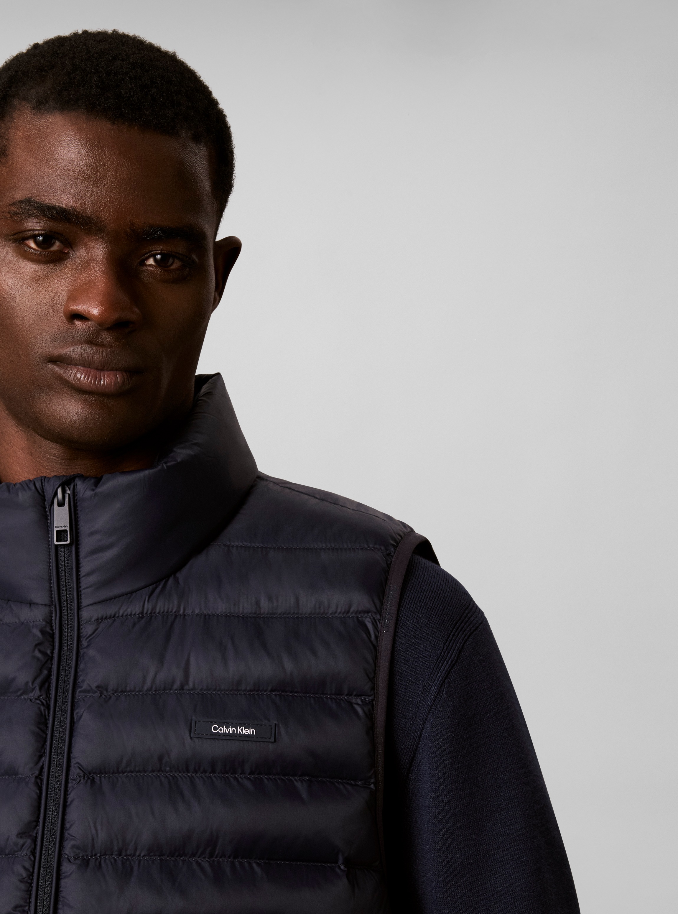 Calvin Klein Steppweste »NYLON PUFFER VEST« Regular fit mit Stehkragen
