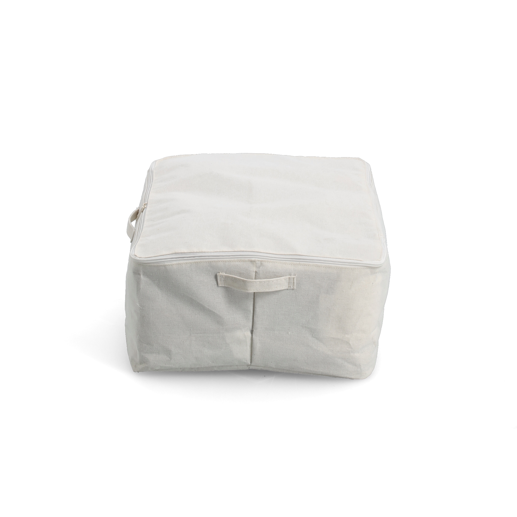 Zeller Present Aufbewahrungsbox »Aufbewahrungsbox, Polyester/Baumwolle, creme« mit Reißverschluss, 2er Set, ca. 38x27x27 cm