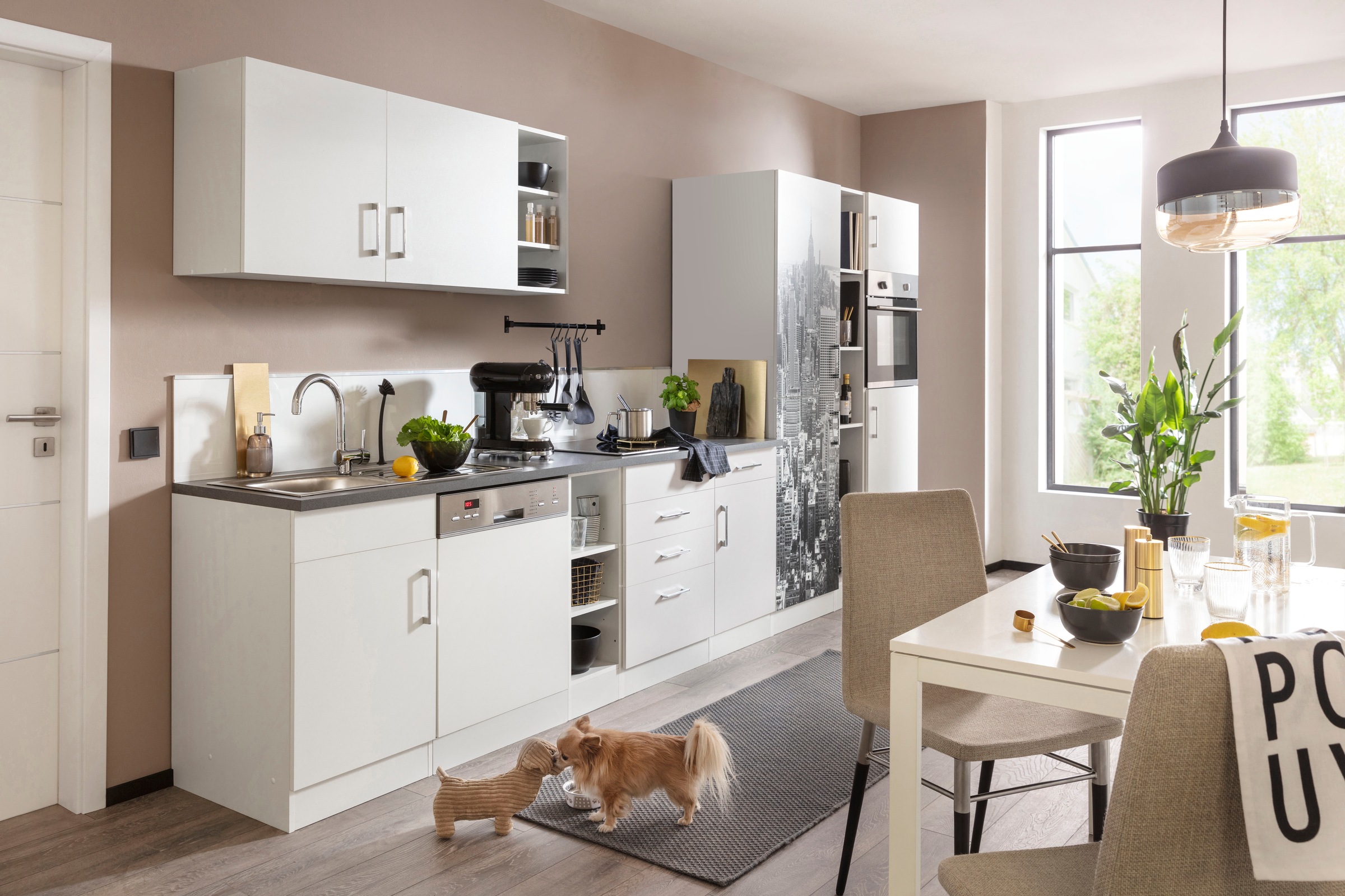 KOCHSTATION Küchenzeile »KS-Paris – Küchen mit einzigartigen Fotomotiven au günstig online kaufen