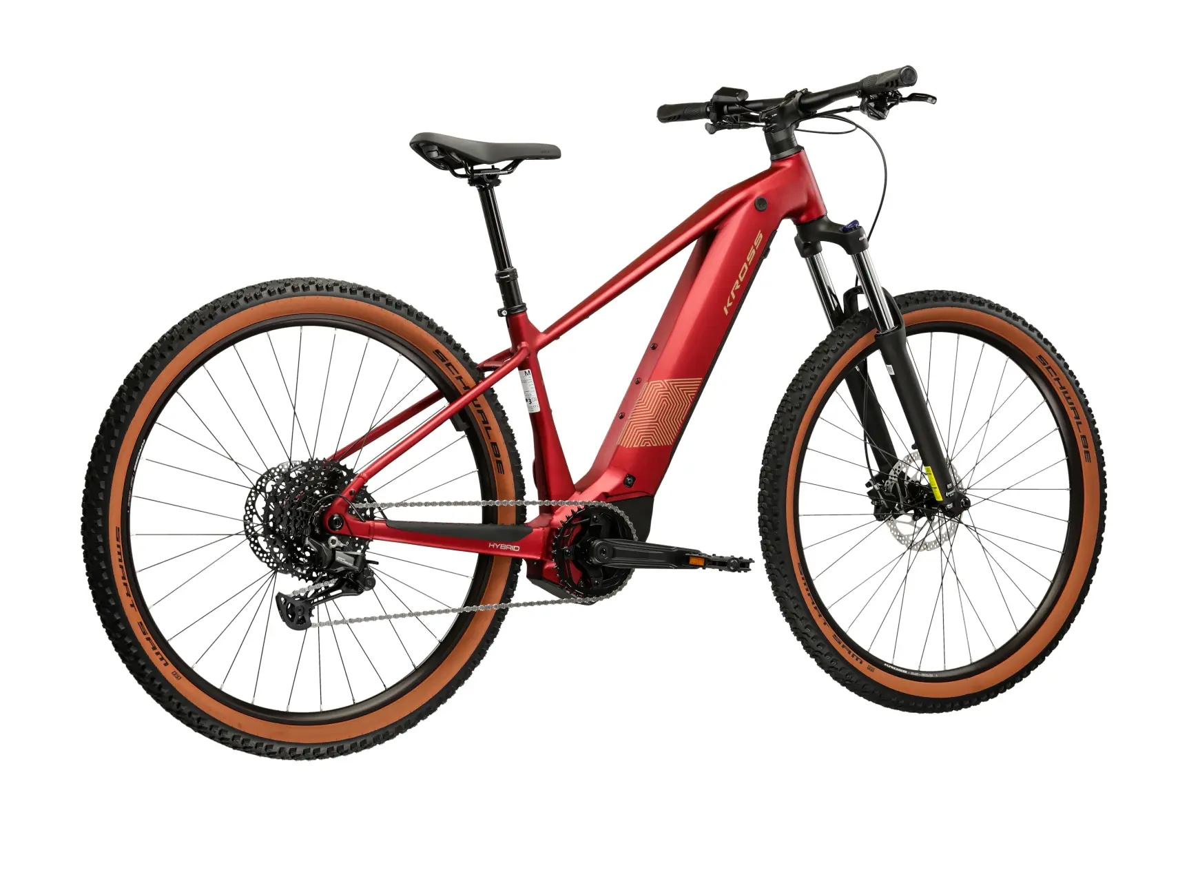 Kross »Influx Hybrid 3.0 21,3Ah / 800 Wh 29 Zoll rot 10 Gänge 2026« 10 Gang Shimano CUES U6000 Schaltwerk Kettenschaltung Mittelmotor 250 W