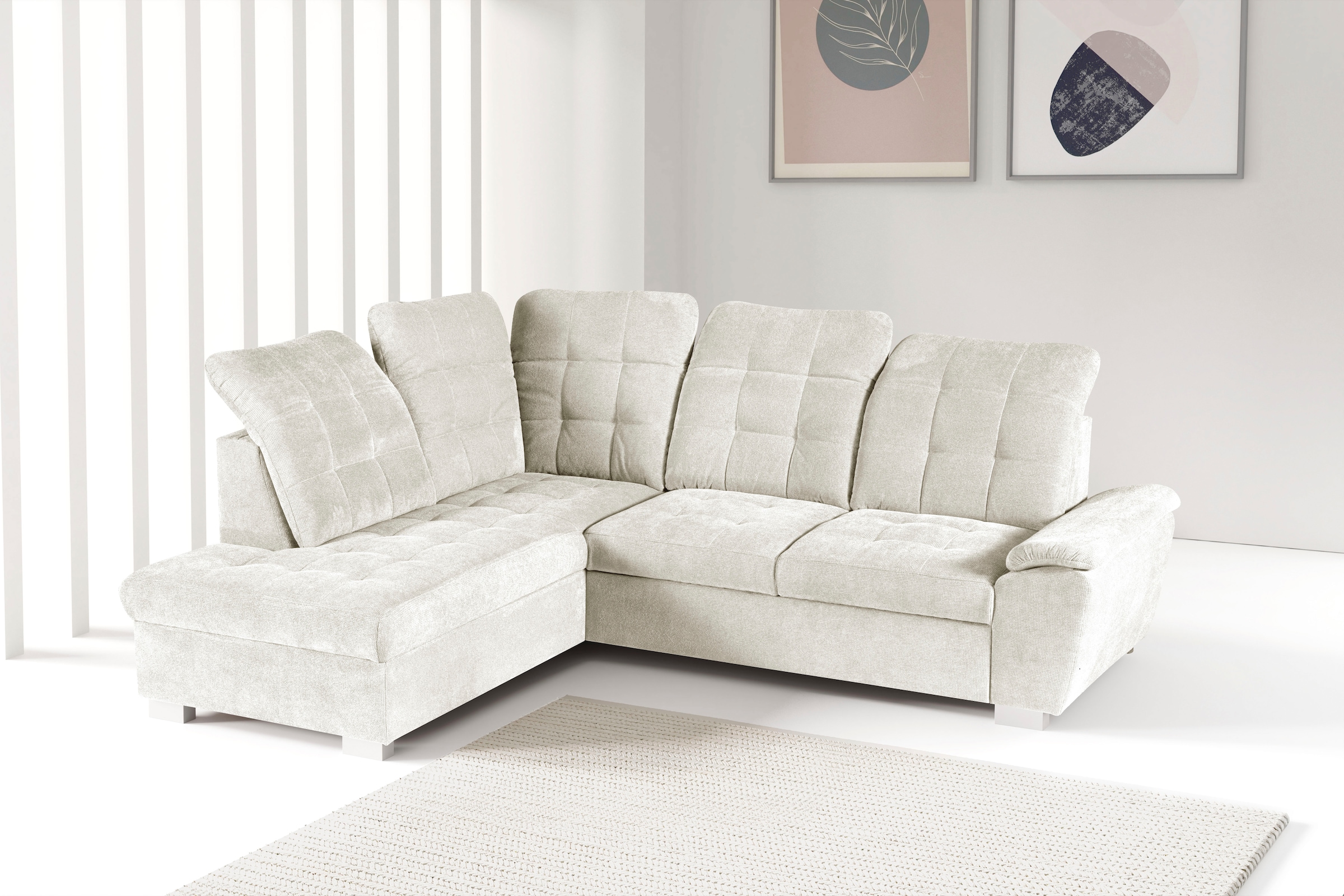 WERK2 Ecksofa »Brindisi, Multifunktion, bequem & komfortabel, Breite 263cm, günstig online kaufen