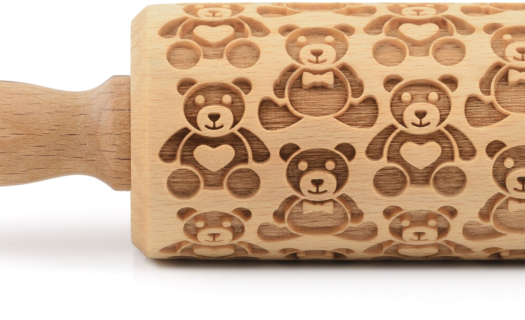 folkroll Teigroller »3D-Motiv-Teigrolle« Teddybären