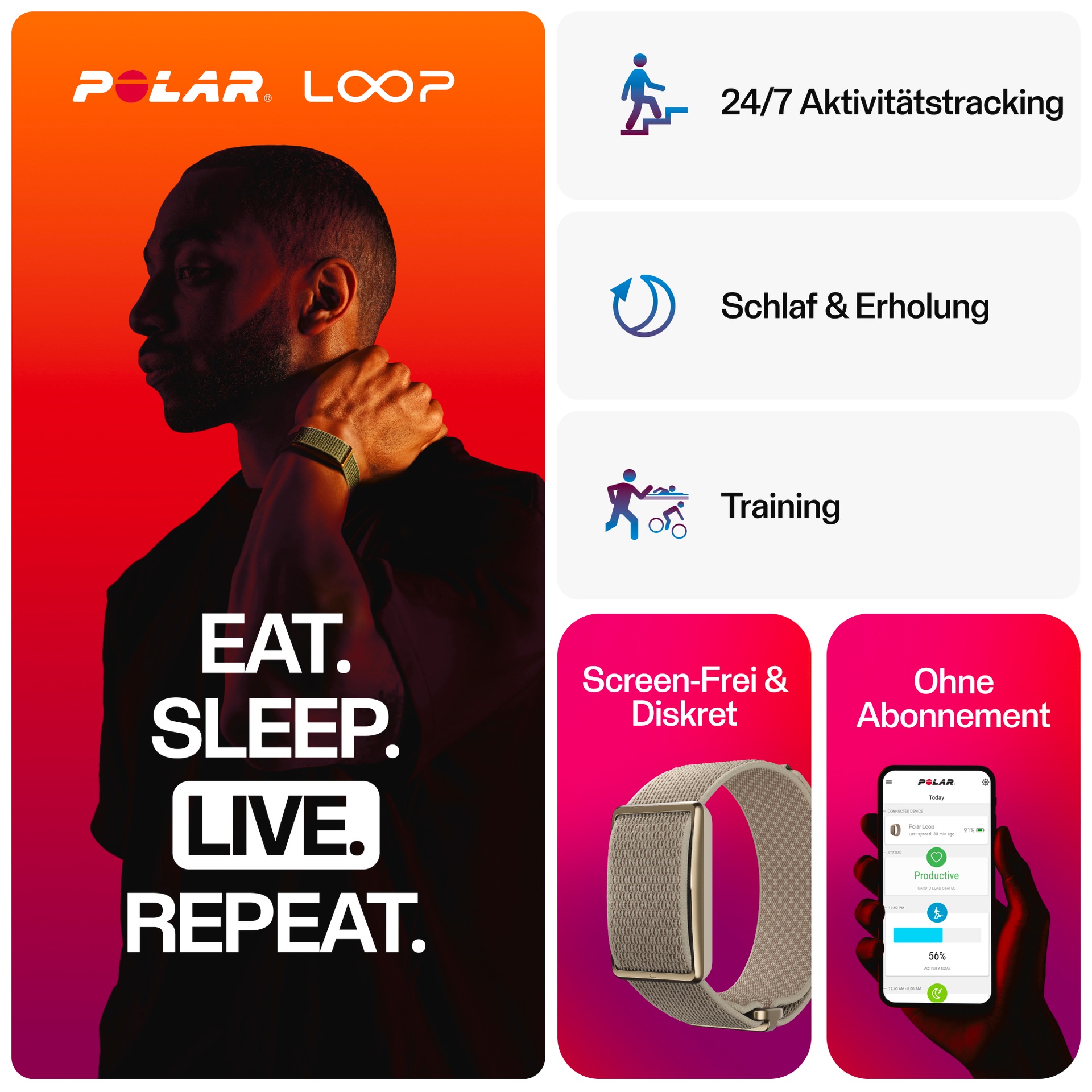 Polar Fitness-Tracker »LOOP GEN2 S-L«