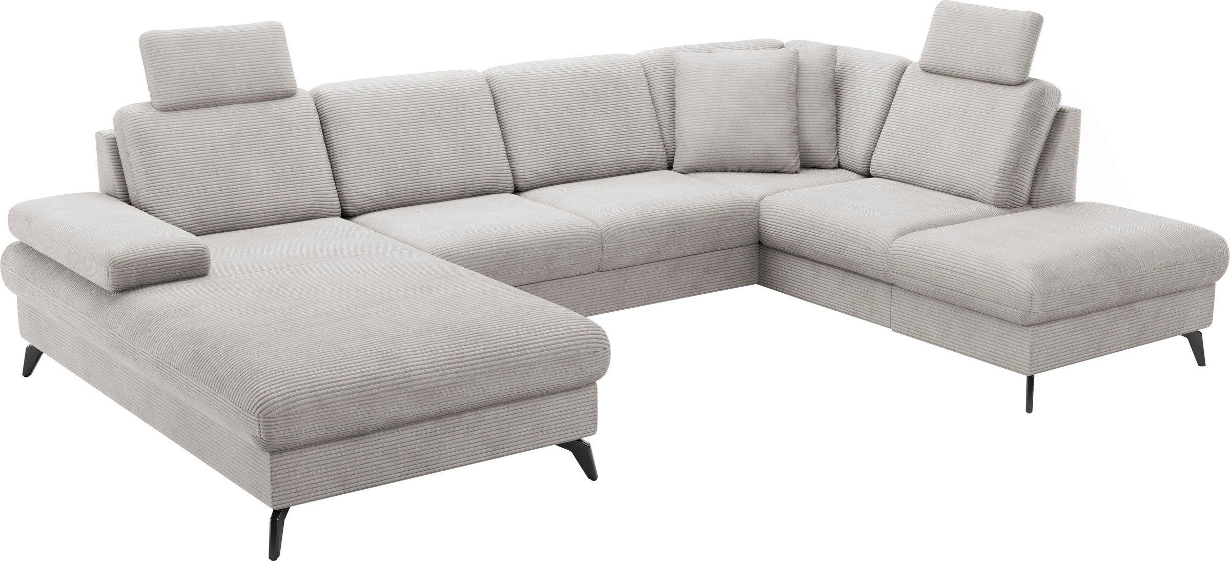 sit&more Wohnlandschaft »Morris Jubi U-Form«, inkl. Armteilfunktion und 1 Zierkissen, wahlweise mit Bettfunktion