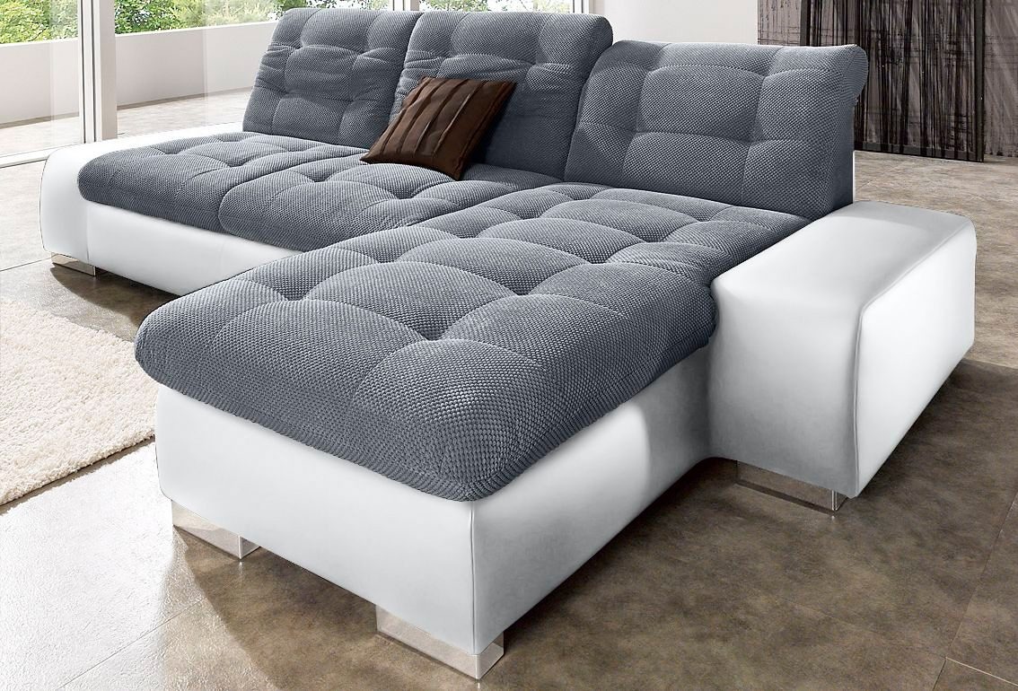 sit&more Ecksofa »Pale L-Form«, inklusive Kopfteilverstellung, wahlweise mit Bettfunktion