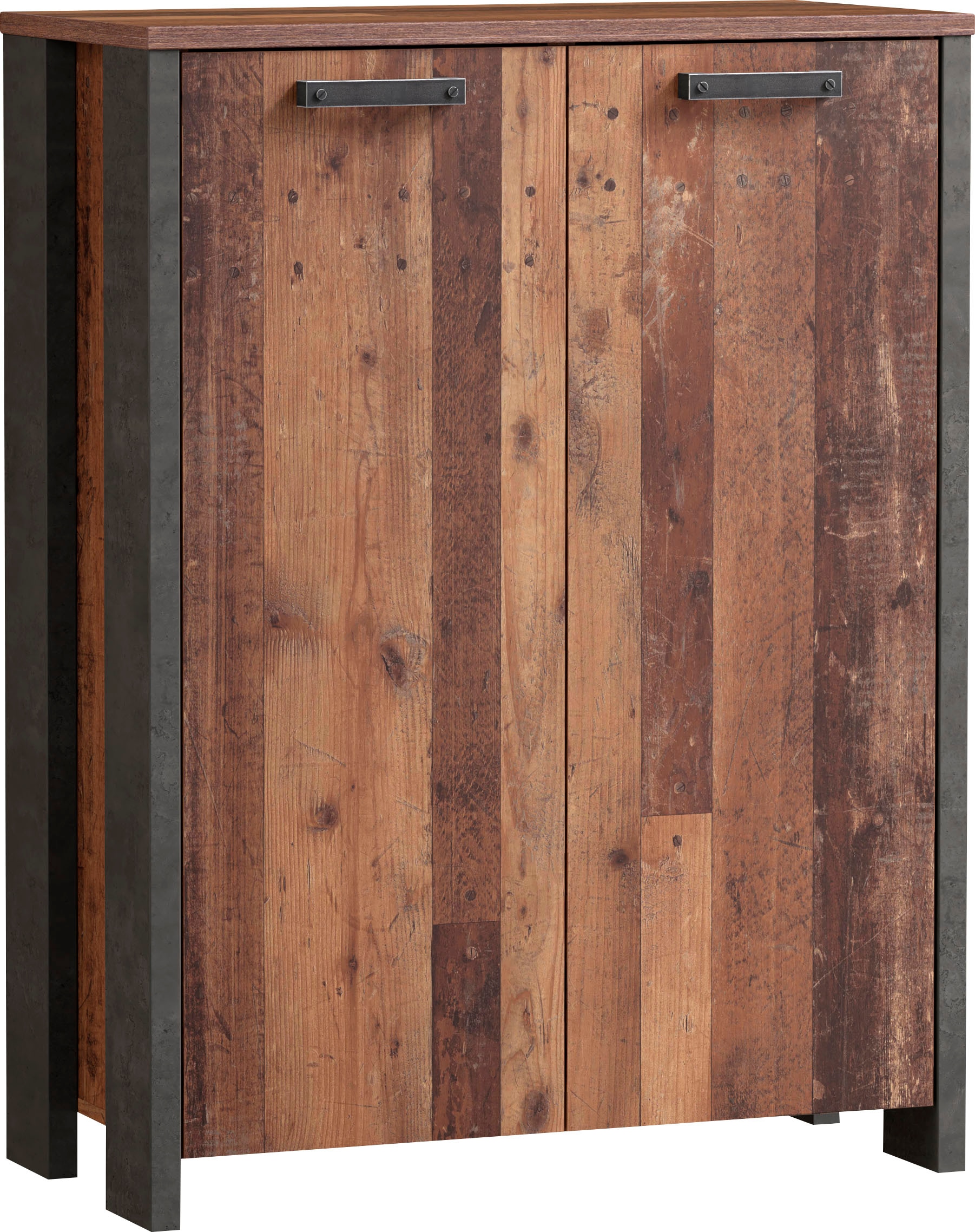 FORTE Kommode »Clif«, Aktenschrank im Industriestil, Breite 86 cm x Höhe 115 cm