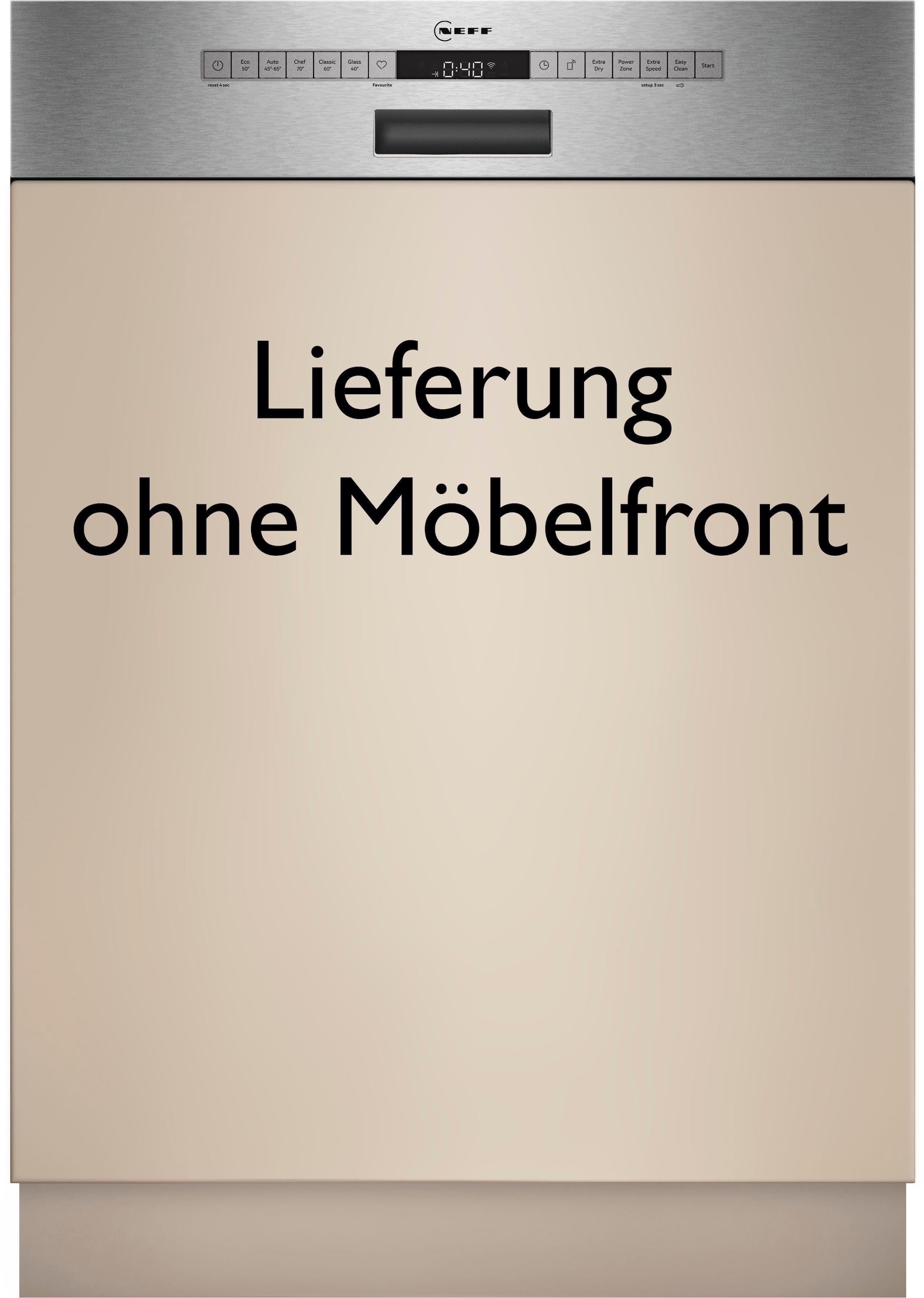 NEFF teilintegrierbarer Geschirrspüler »s145hts04e«, 13 Maßgedecke, mit Rac günstig online kaufen