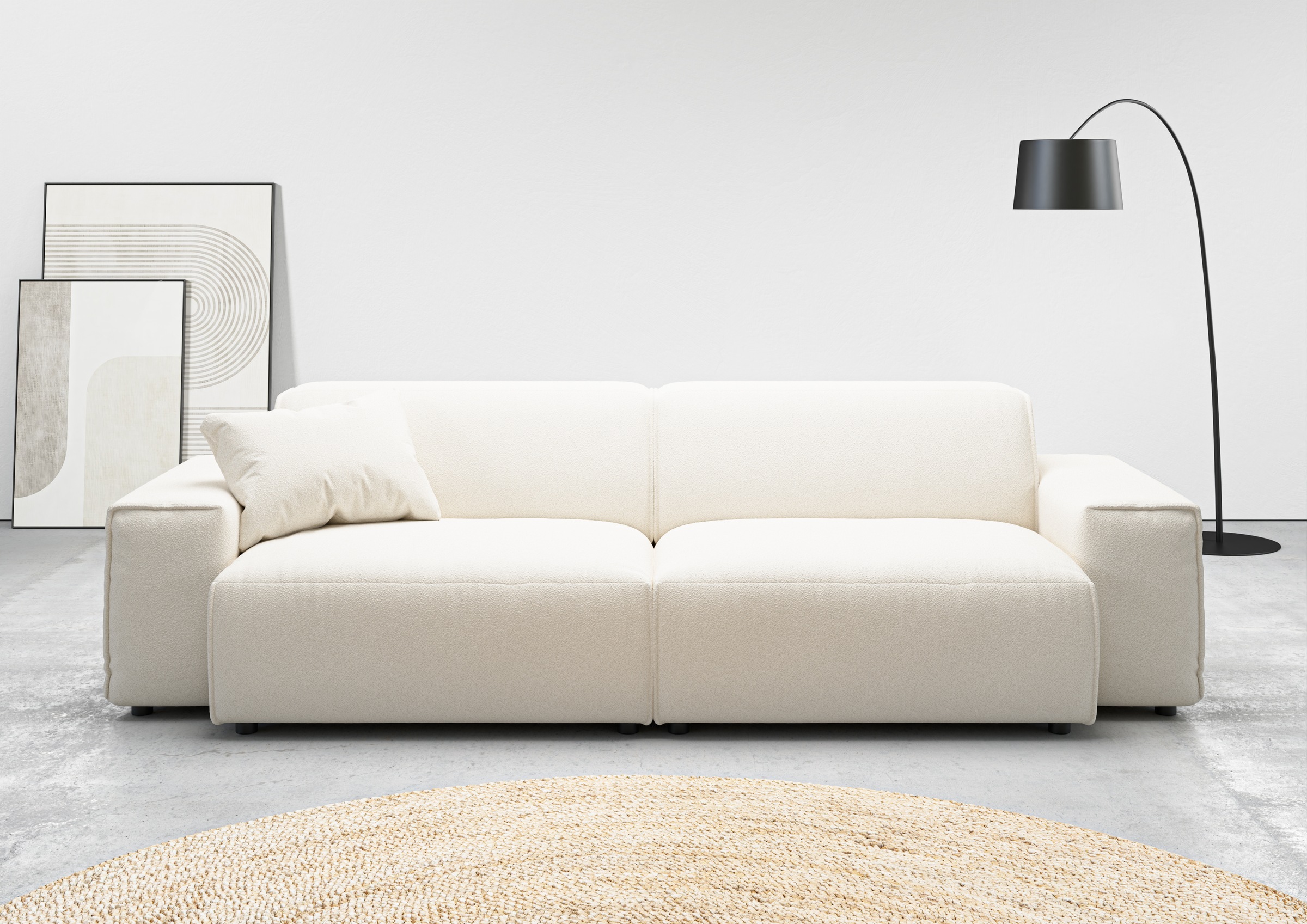 andas Big-Sofa »Glimminge  auch in Breitcord, Feincord + Easy care-Bezug,«, besondere Kedernähte Zierkissen